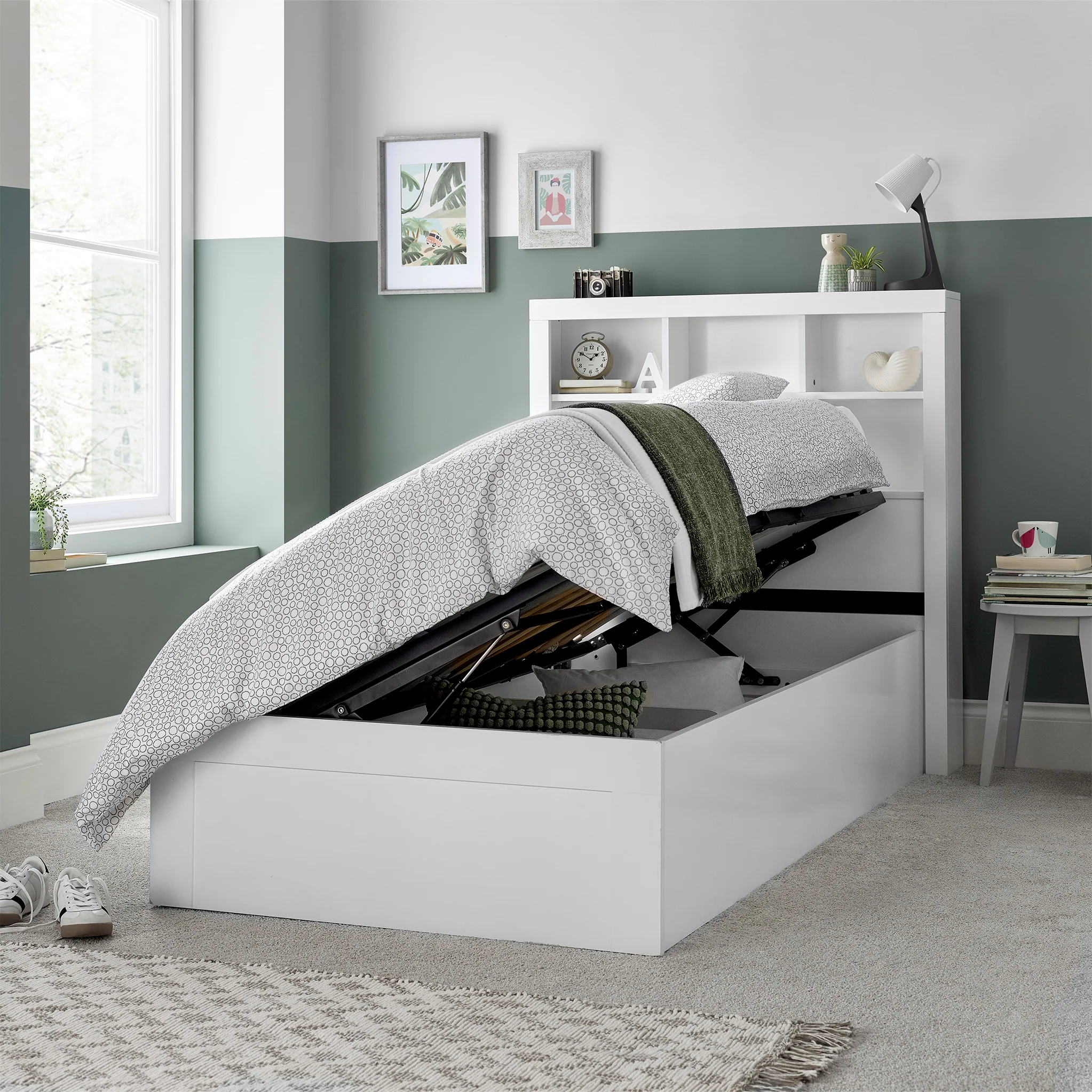 Cooper Wooden Ottoman Storage Bed Frame - Image 7