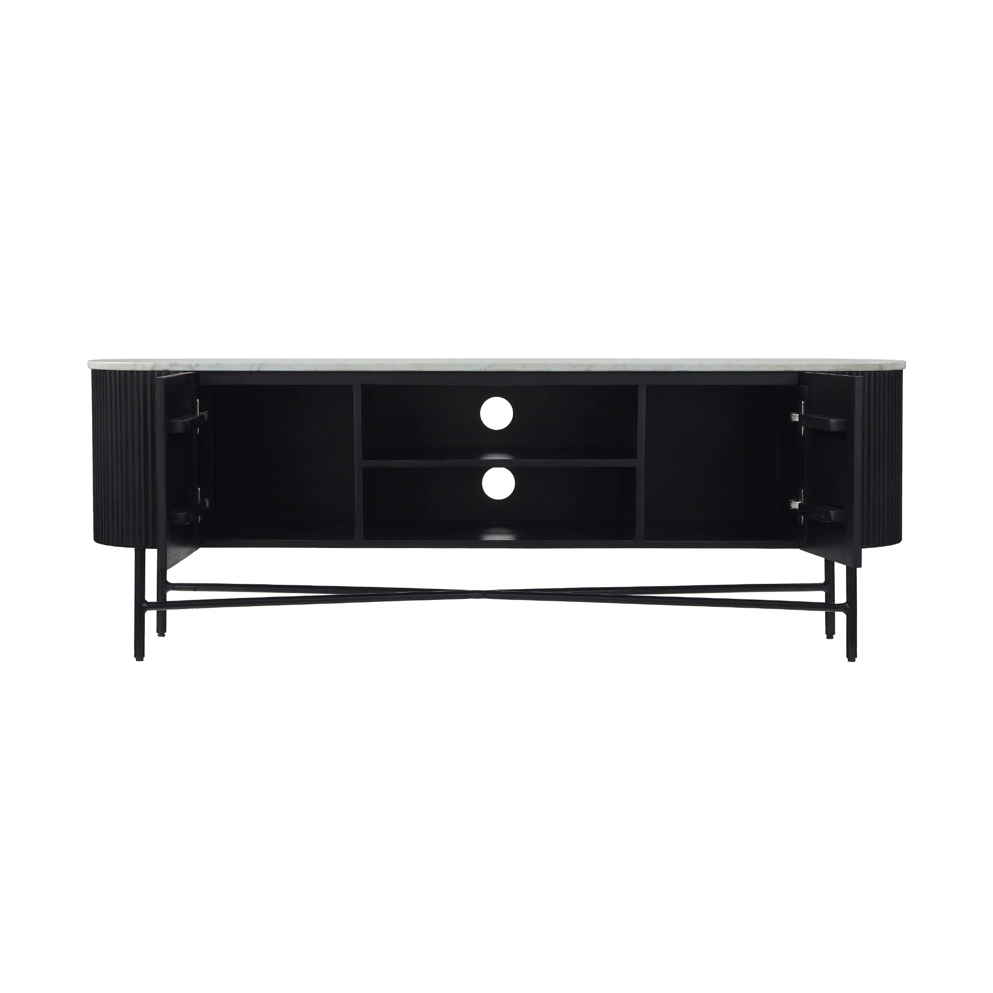 Milo Mango & Marble Fluted Wide TV Media Unit - Image 11