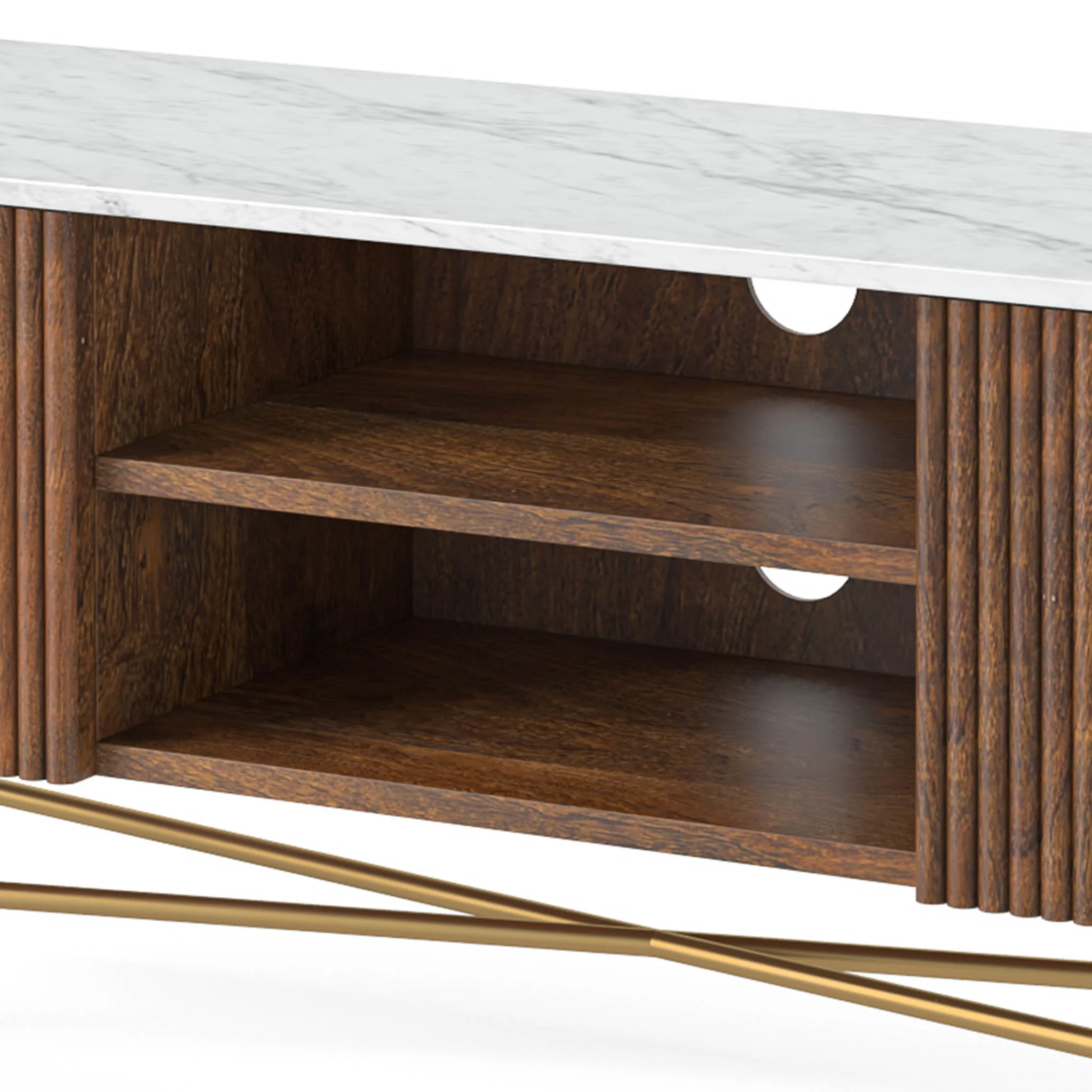 Milo Mango & Marble Fluted Wide TV Media Unit - Image 18