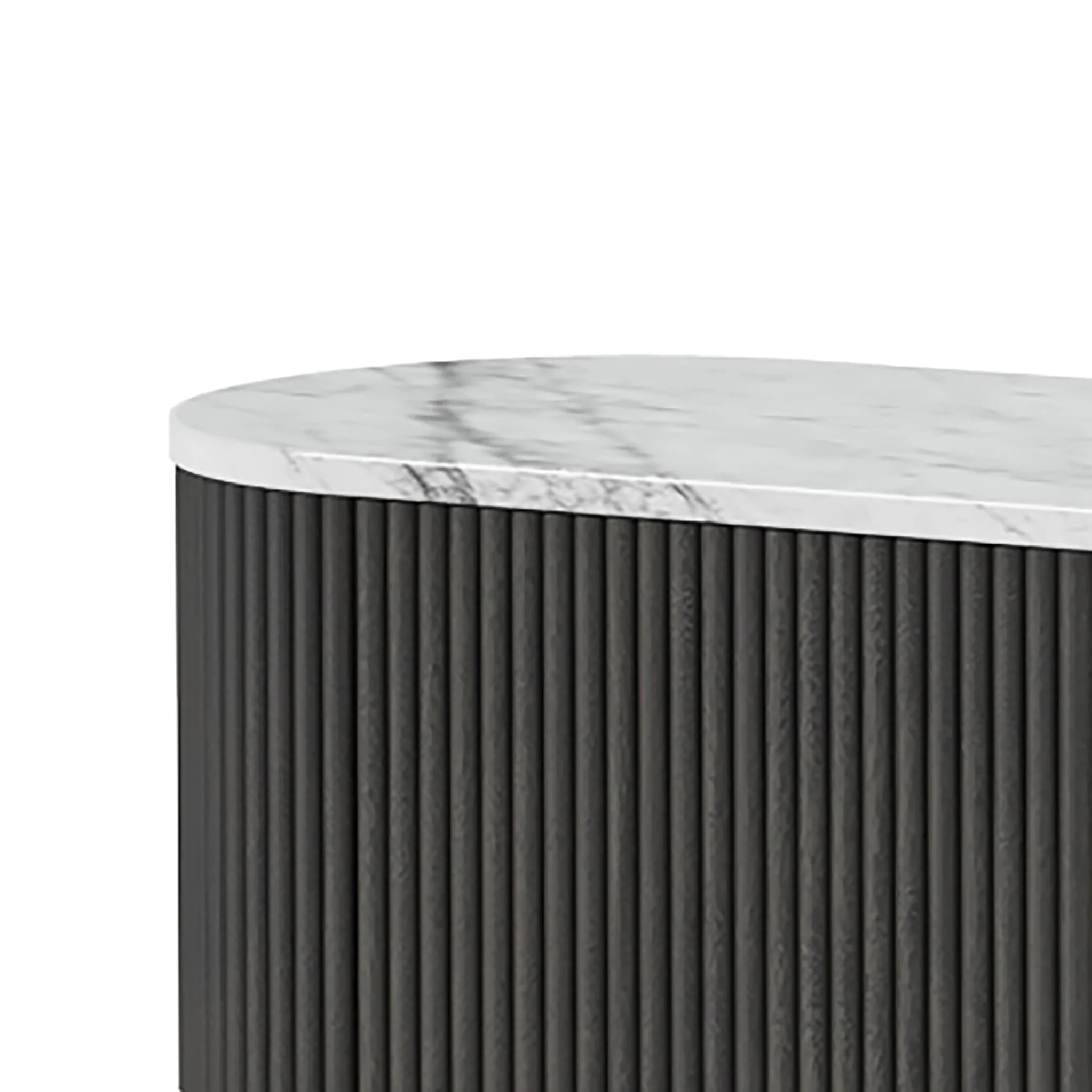 Milo Mango & Marble Fluted Wide TV Media Unit - Image 6