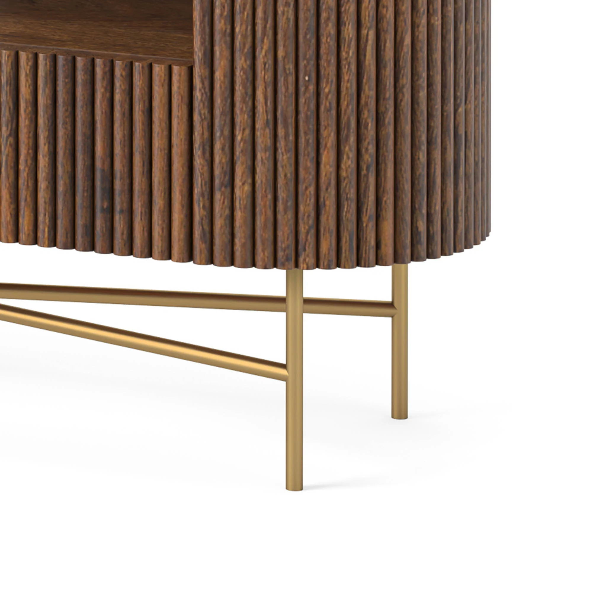 Milo Mango & Marble Fluted TV Media Unit - Image 6