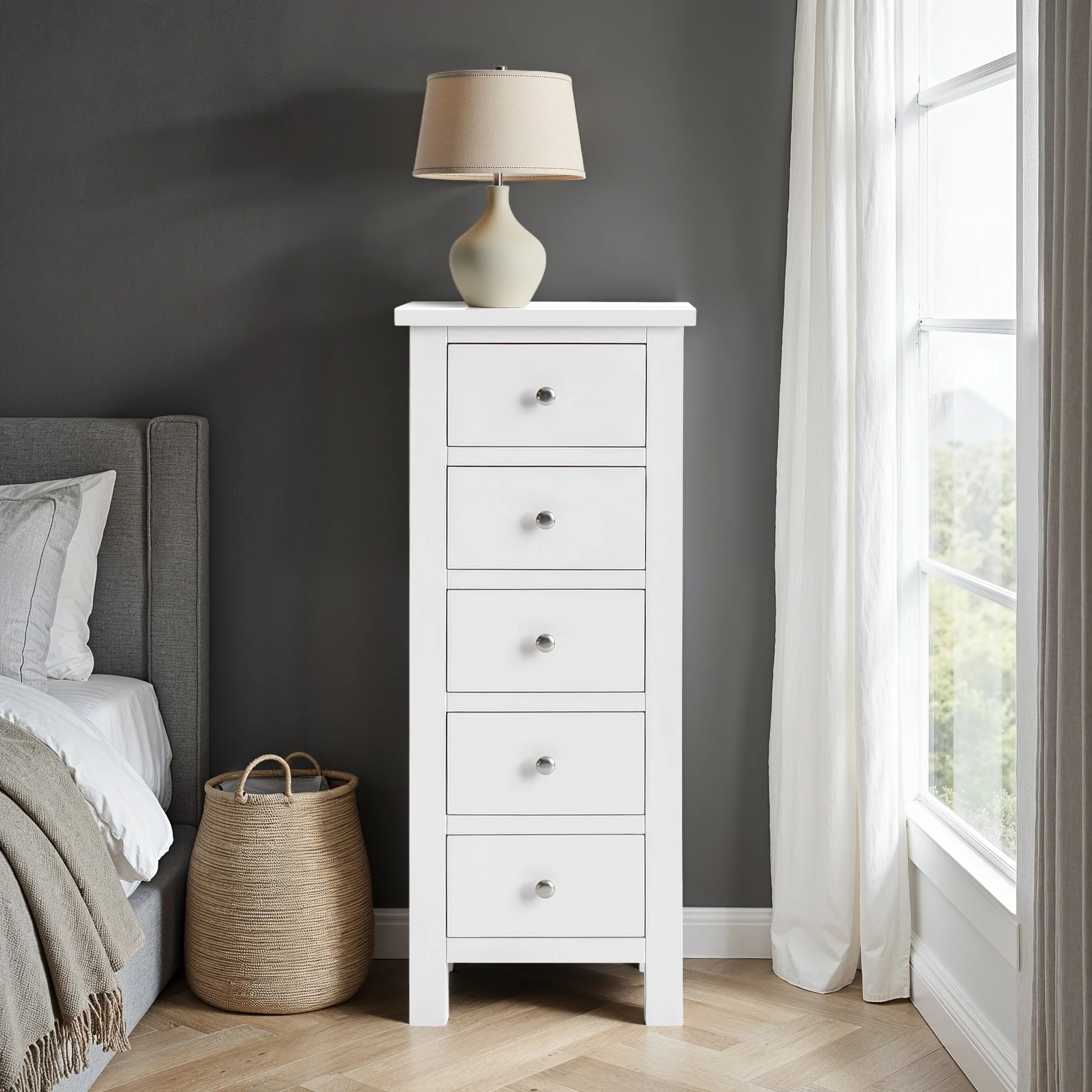 Cornish 5 Drawer Tallboy - Image 2