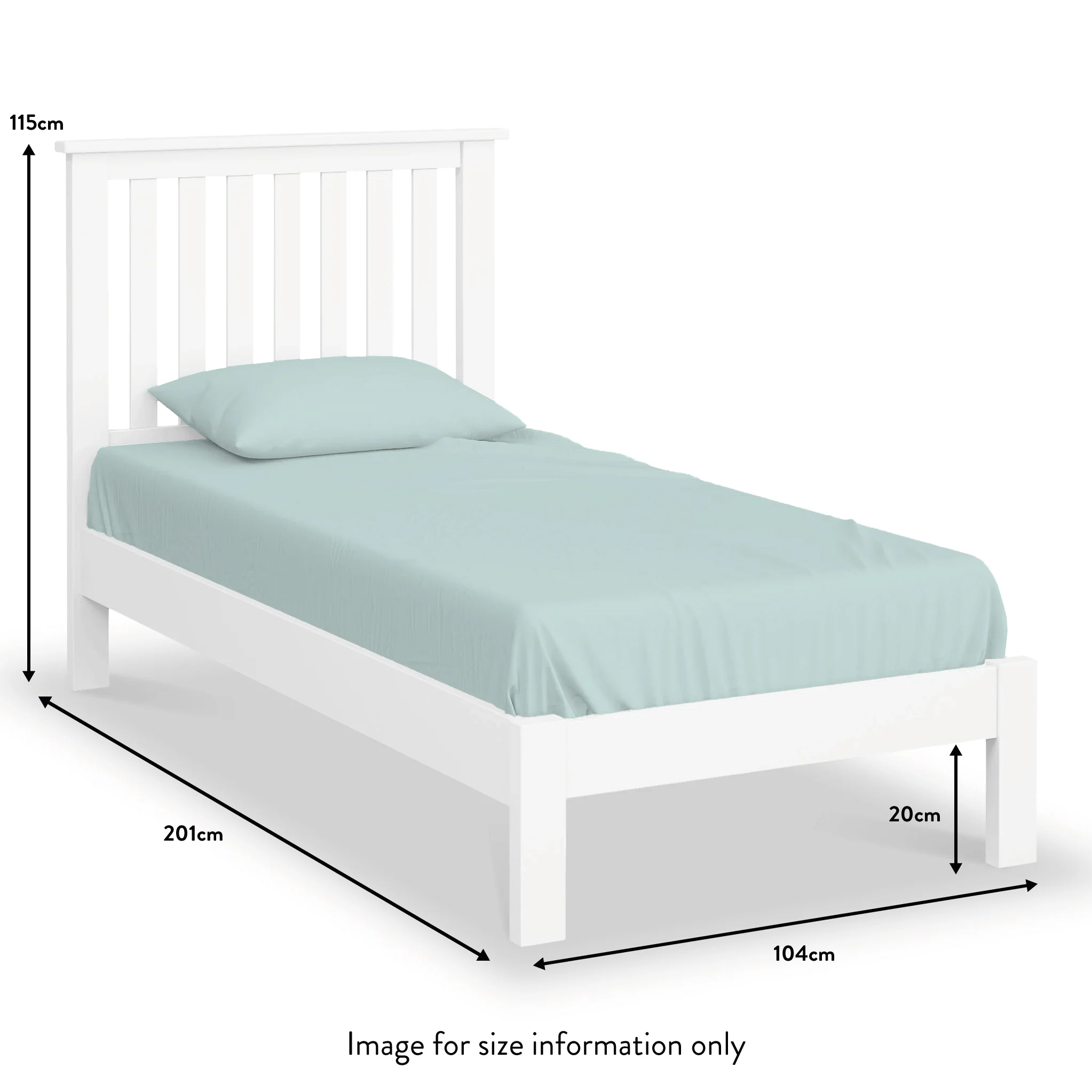 Cornish White Painted Bed Frame - Image 16