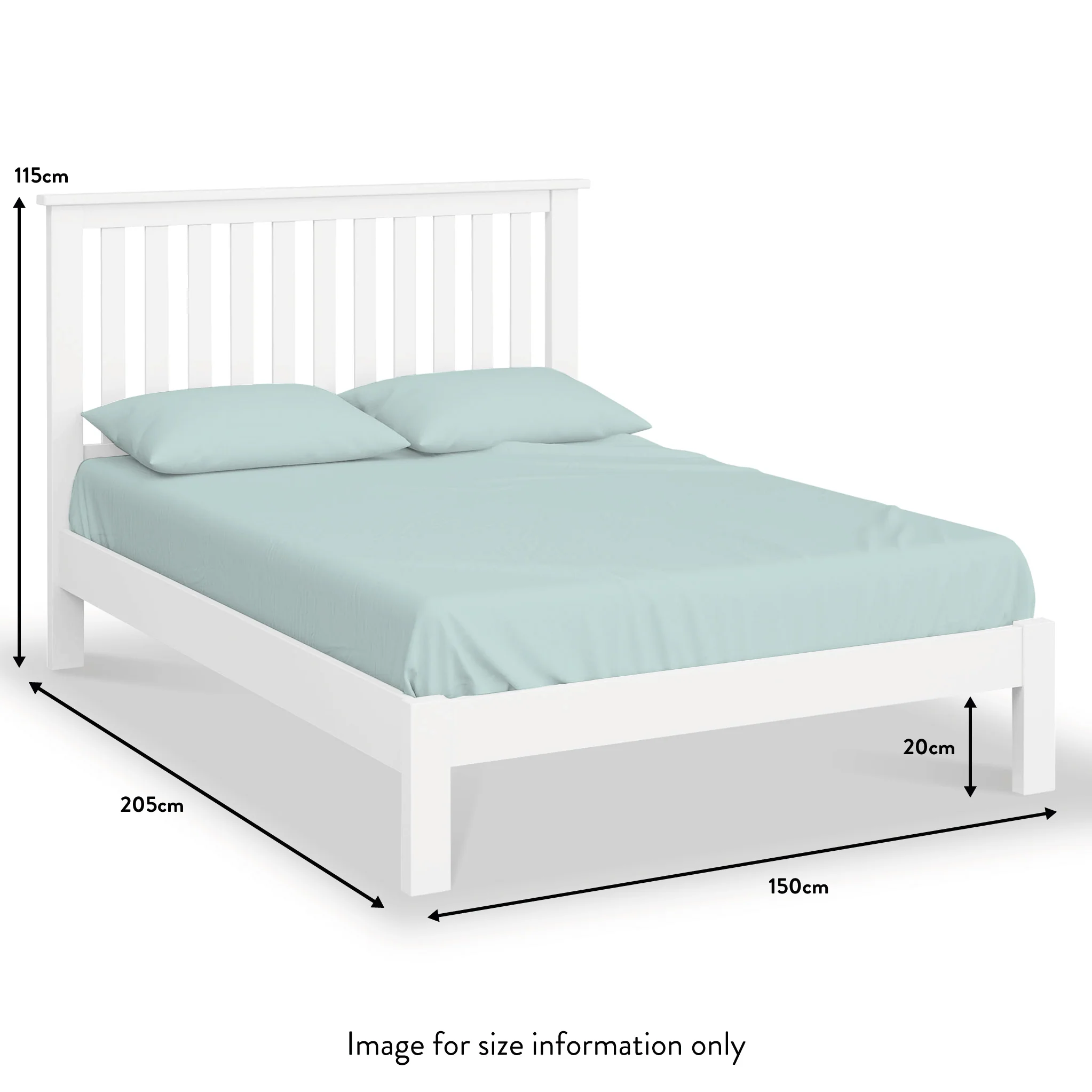 Cornish White Painted Bed Frame - Image 17