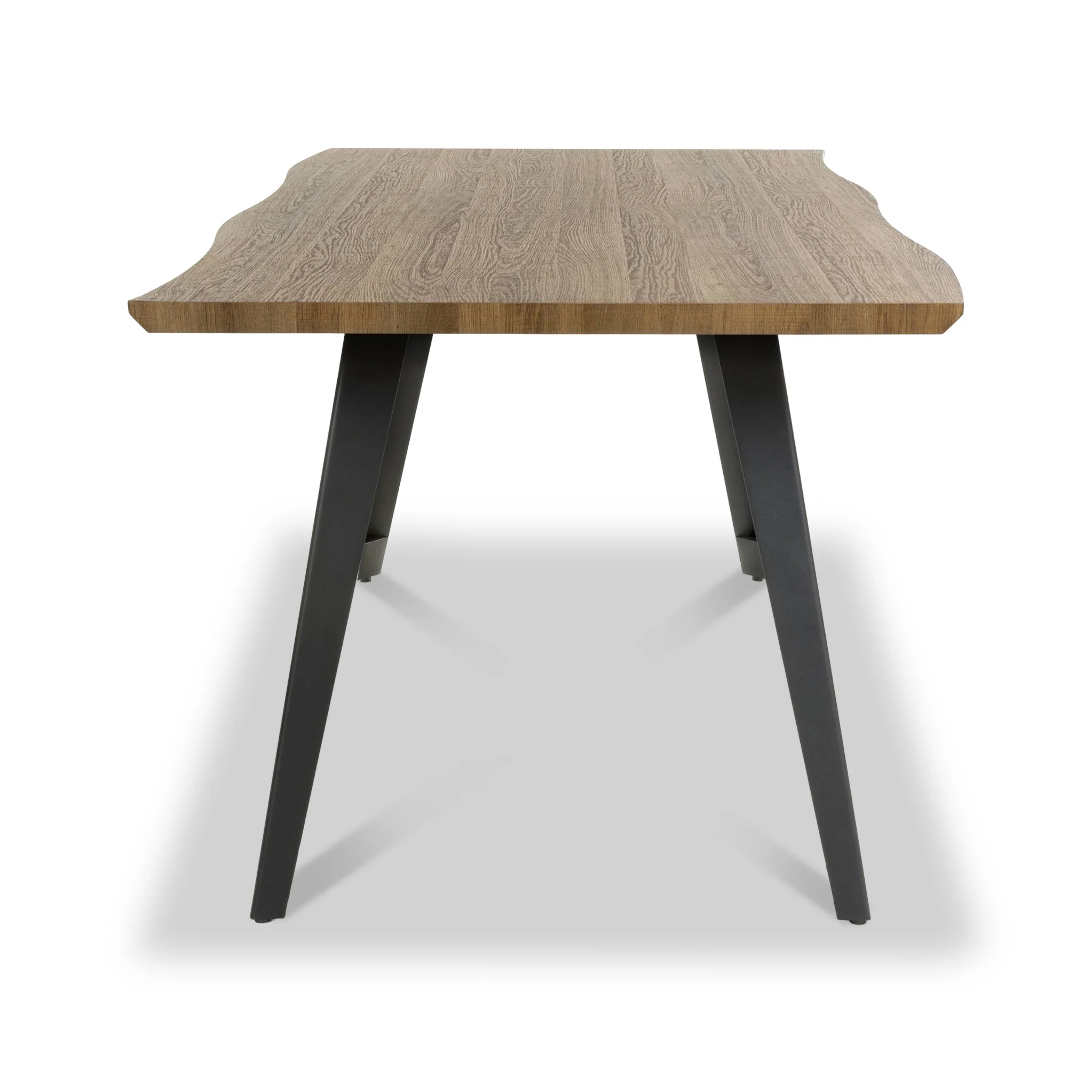 Crawley 160cm Natural Curve Dining Table - Image 4