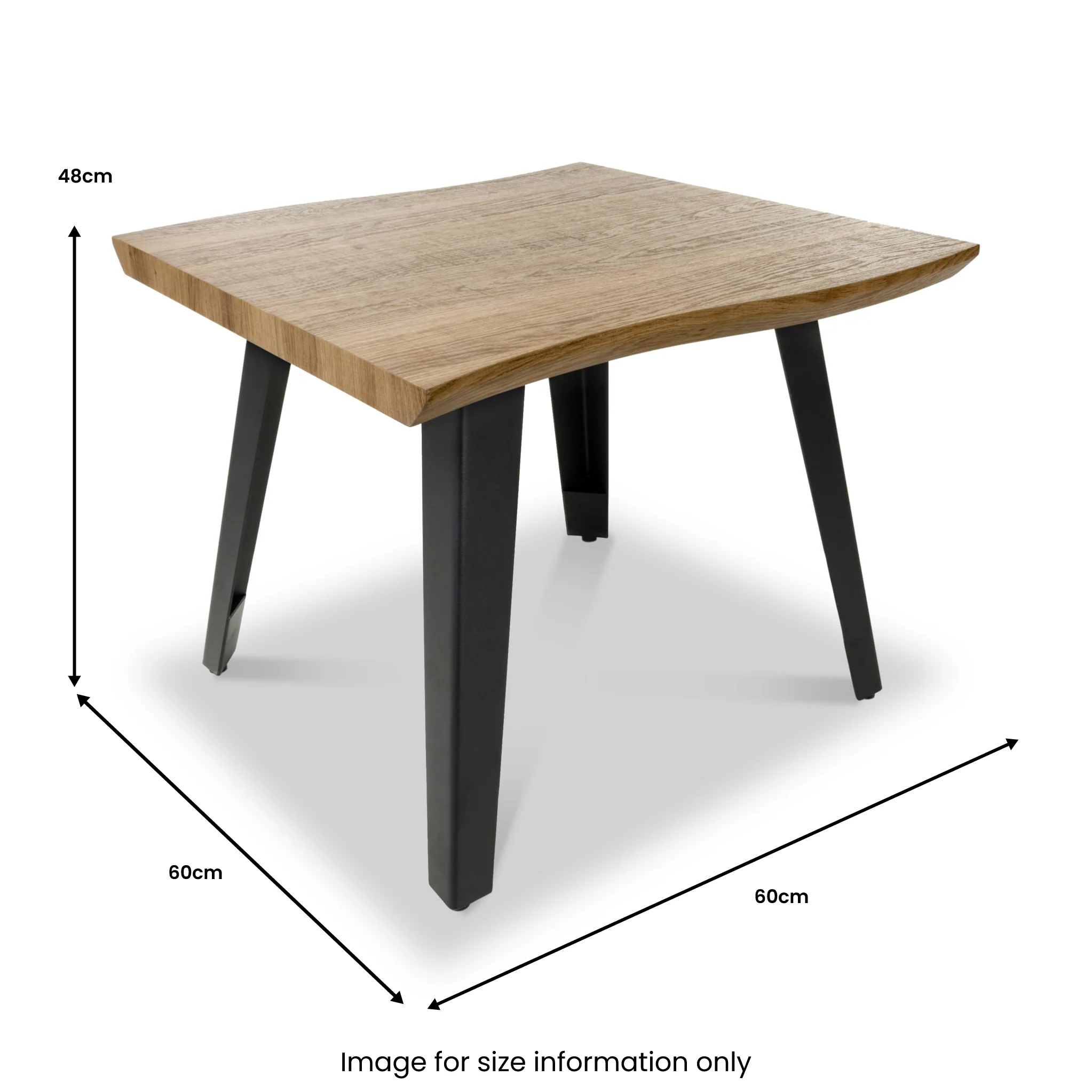 Crawley Natural Curved Side Table - Image 6