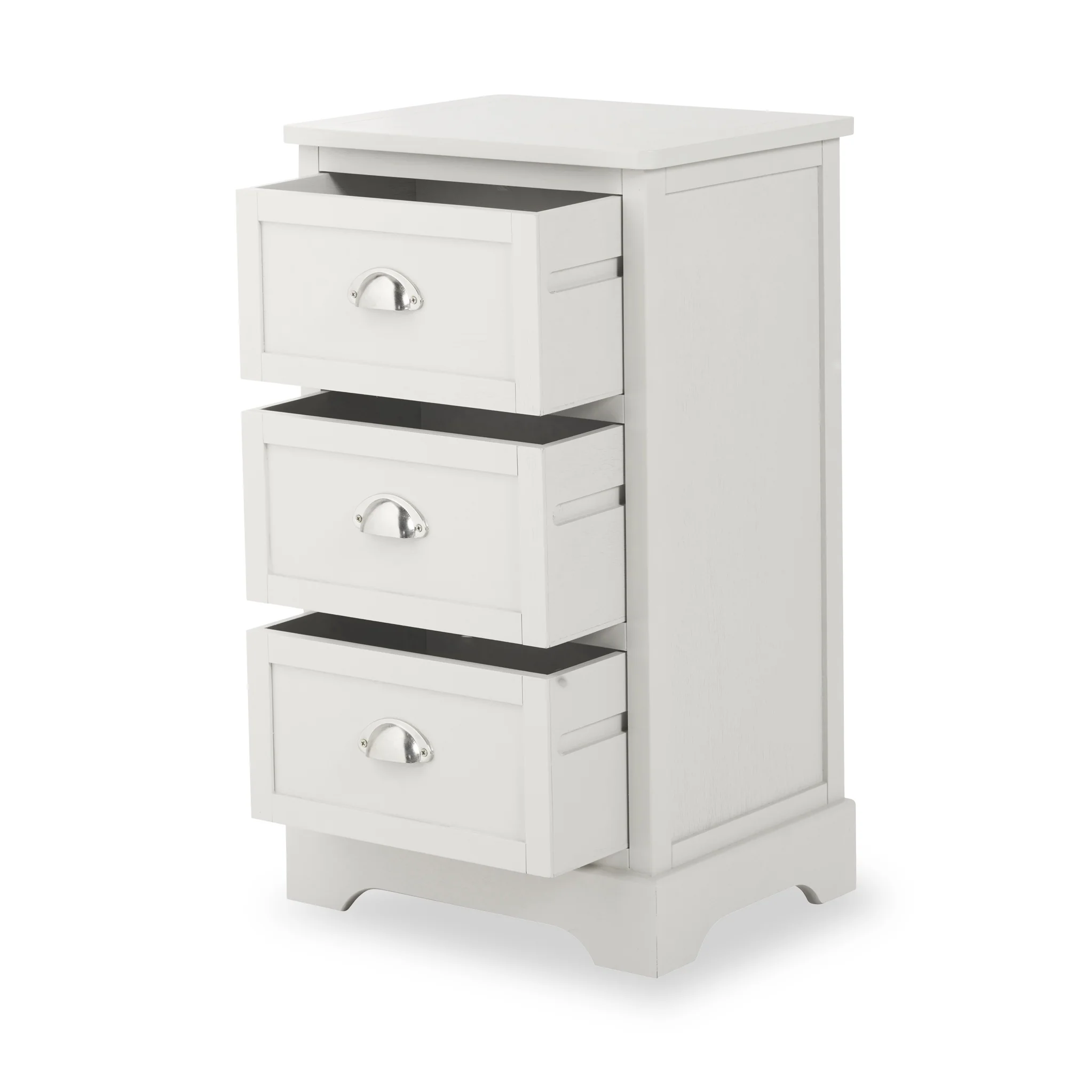 Croft Pine 3 Drawer Bedside Table - Image 12