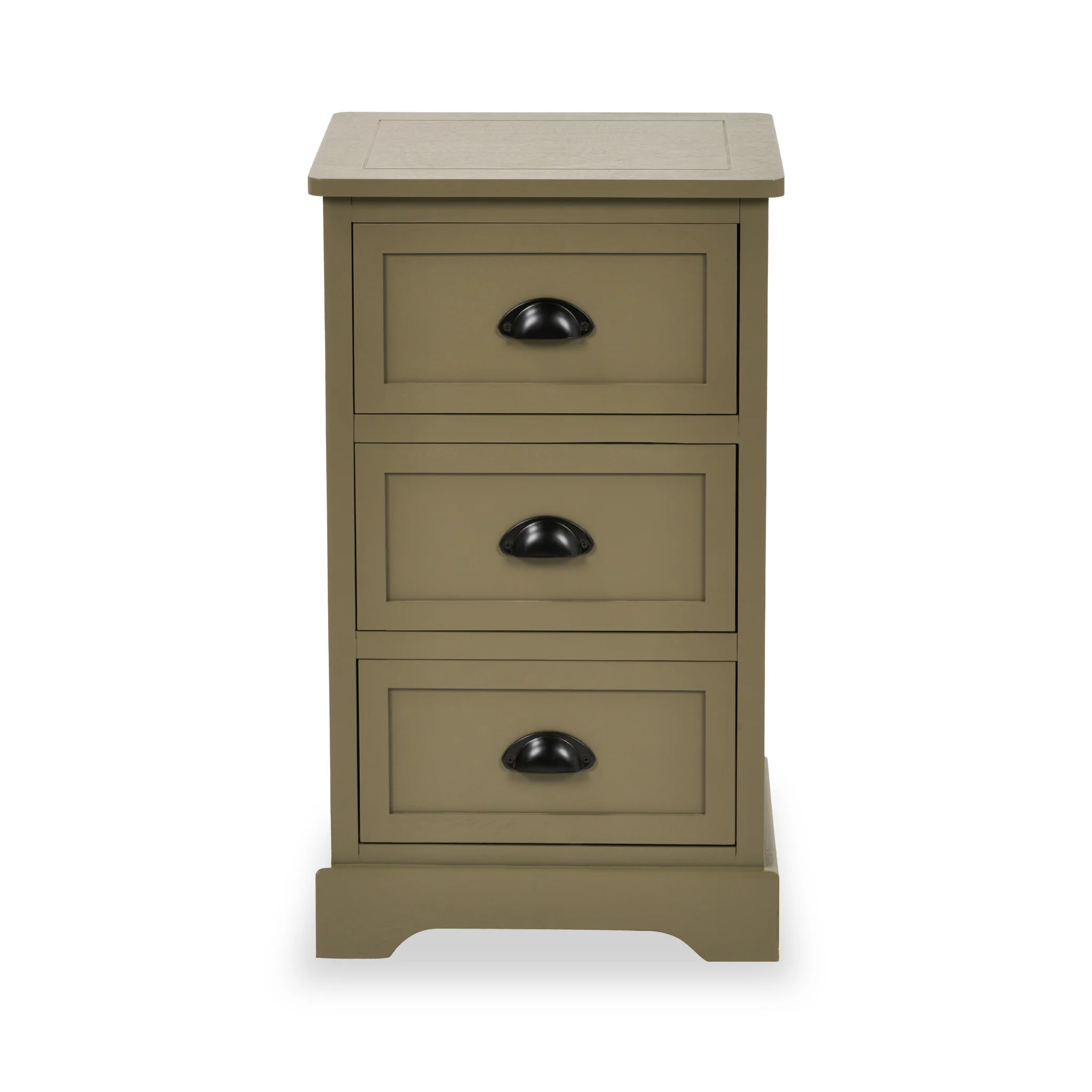Croft Pine 3 Drawer Bedside Table - Image 3