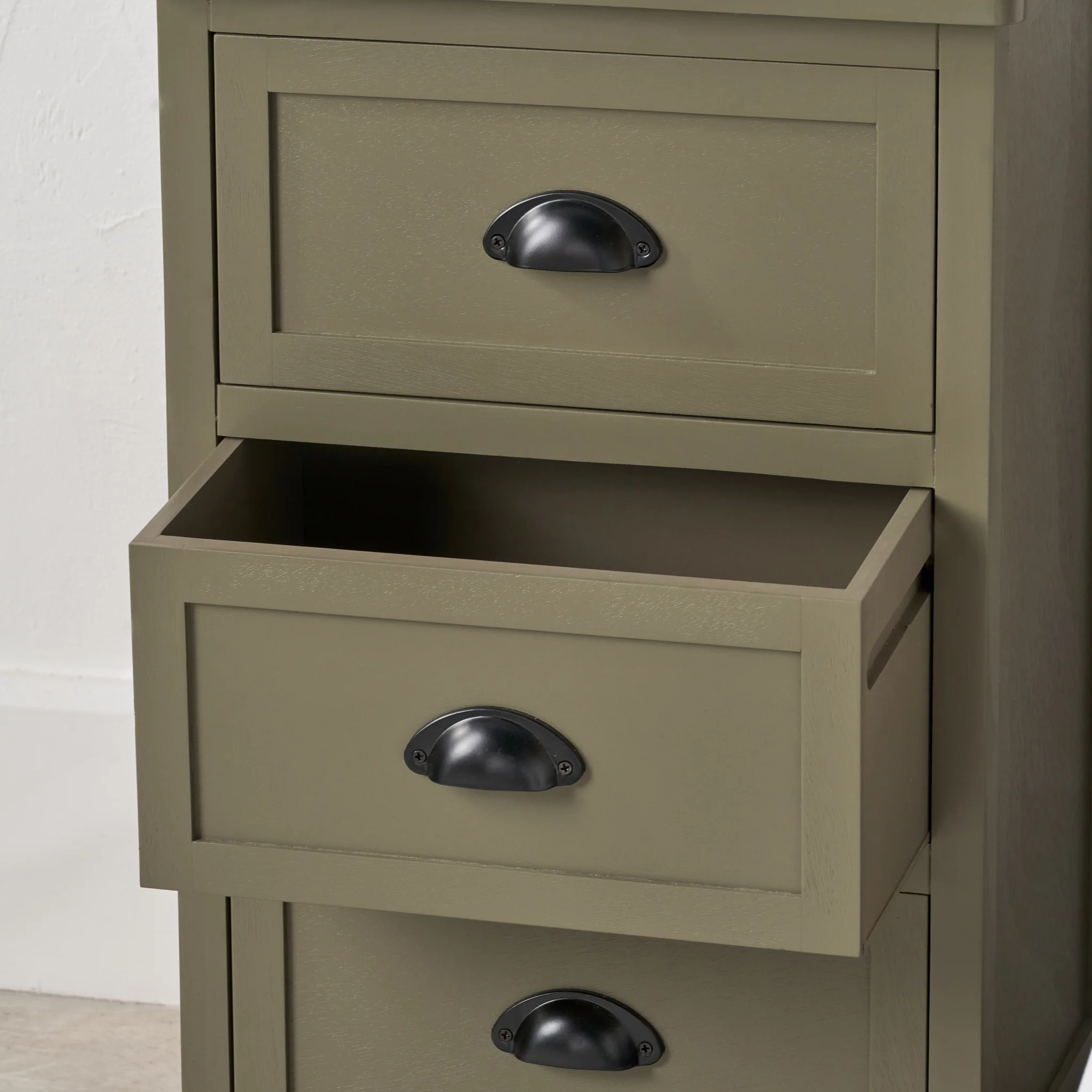 Croft Pine 3 Drawer Bedside Table - Image 5