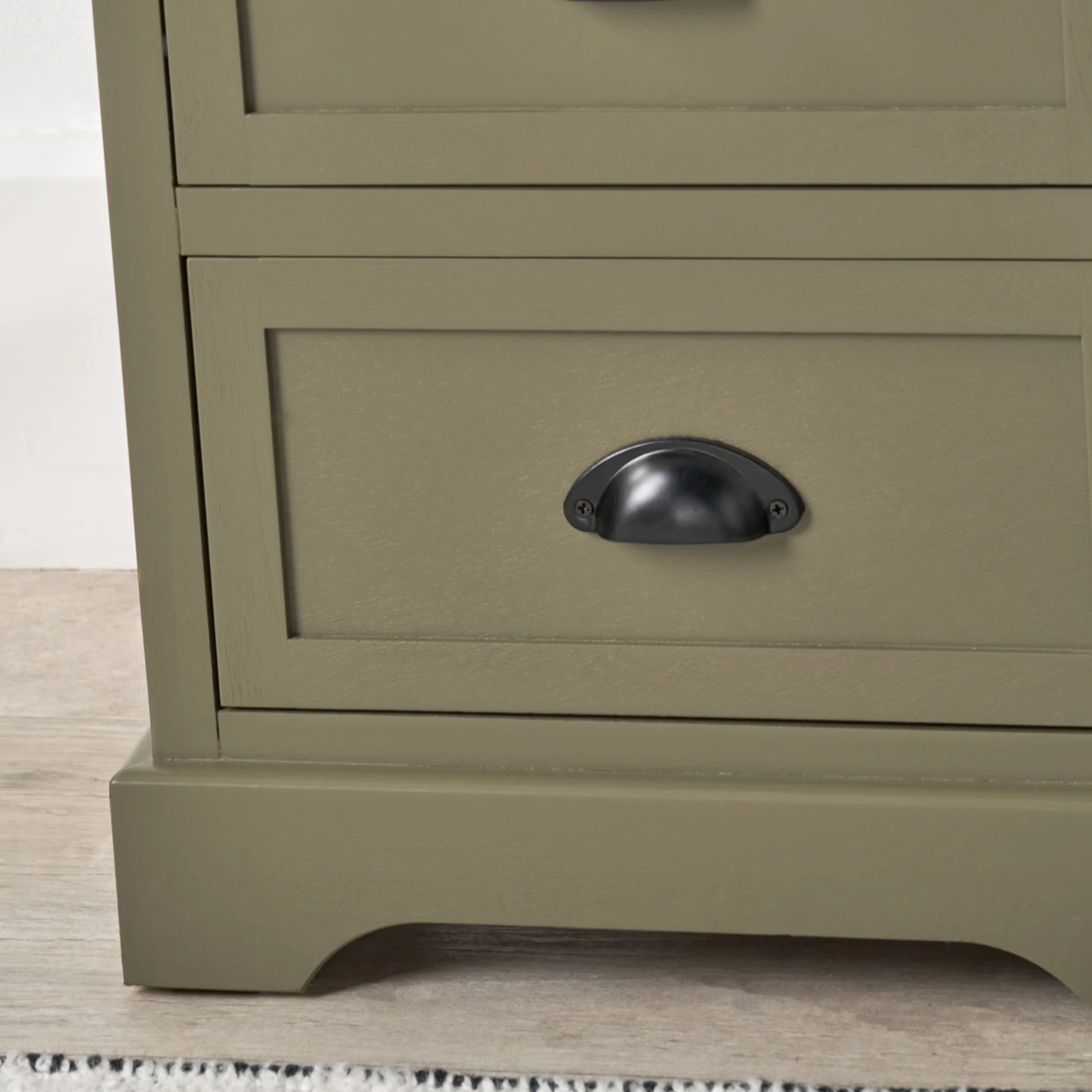 Croft Pine 3 Drawer Bedside Table - Image 6