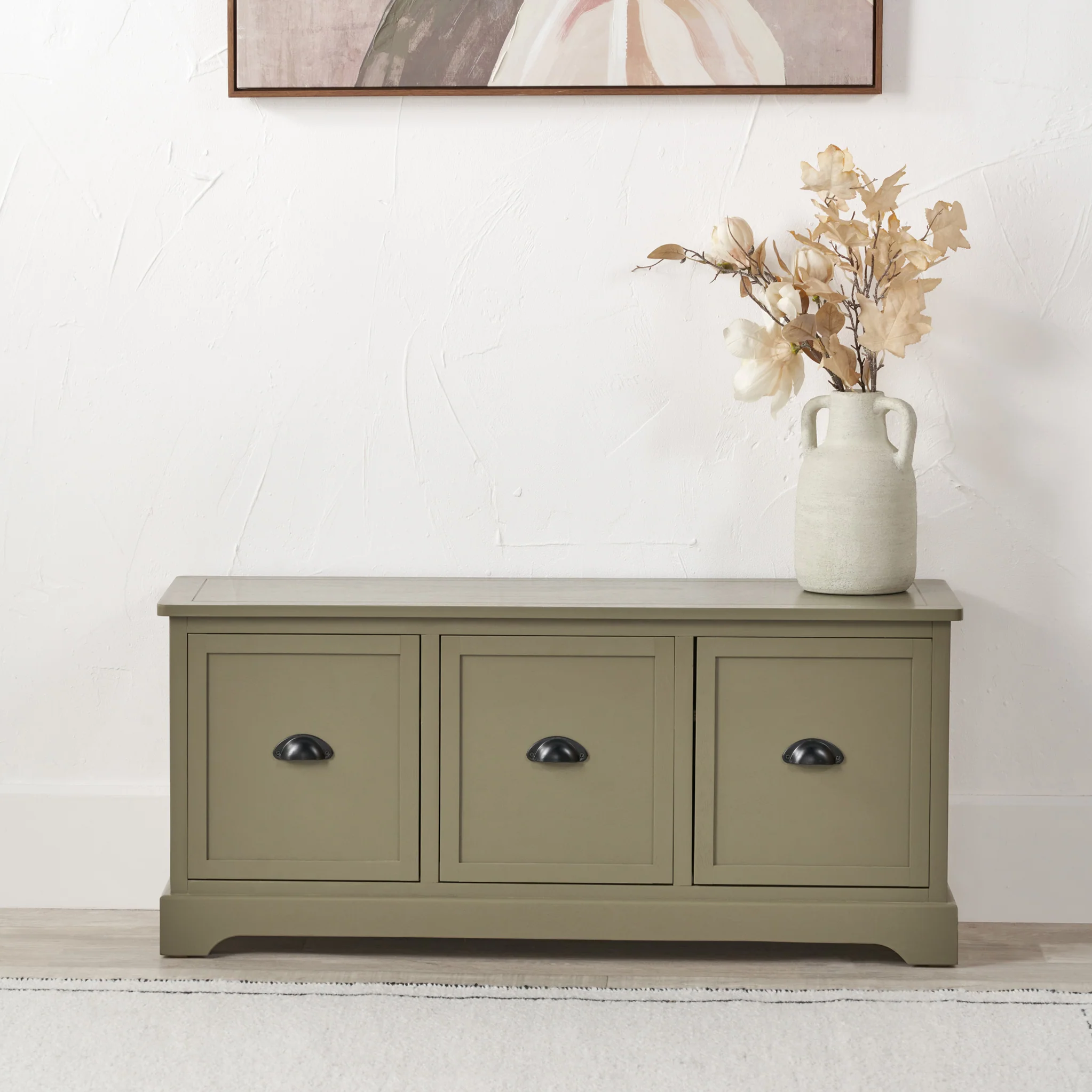 Croft Pine 3 Drawer Storage Bench - Image 10
