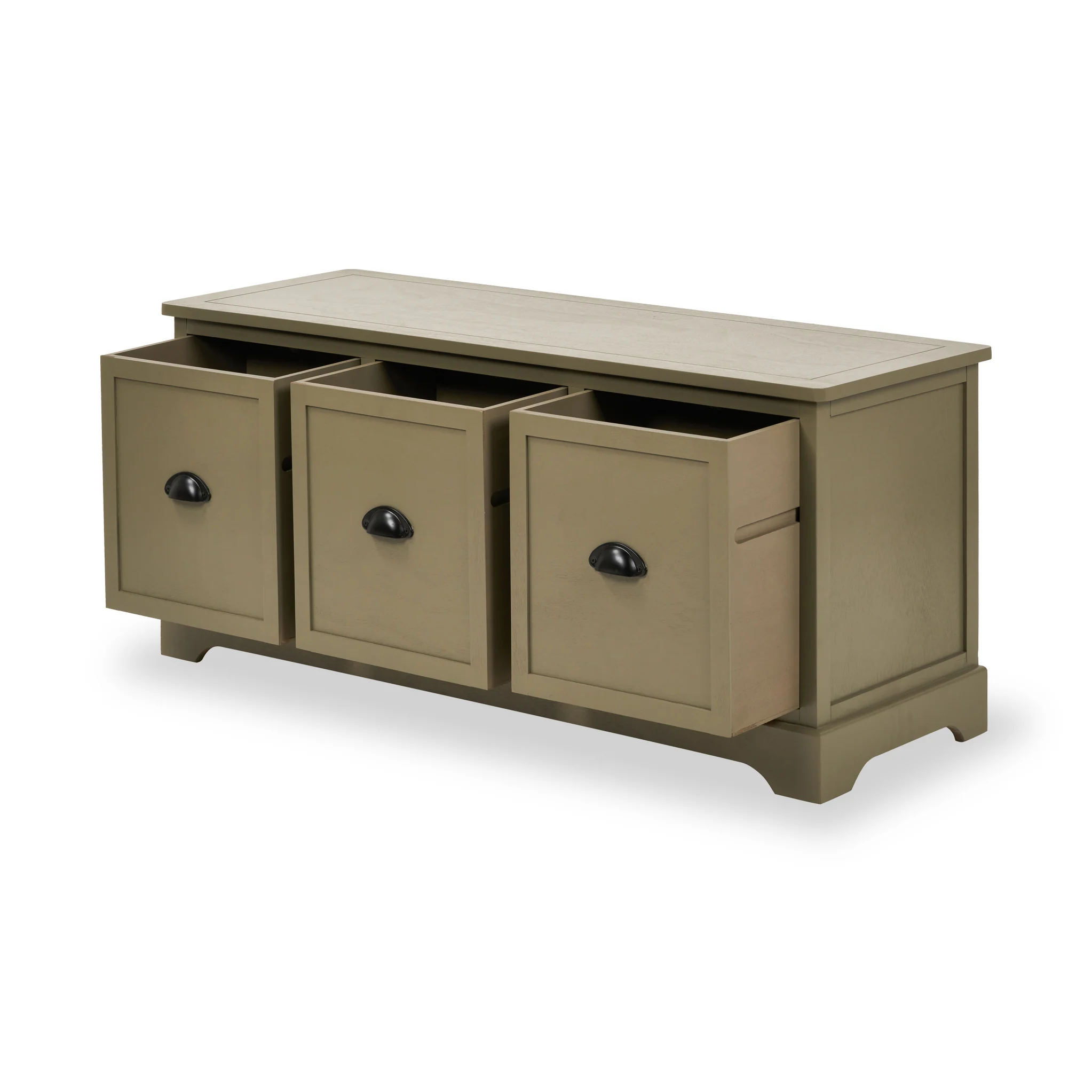 Croft Pine 3 Drawer Storage Bench - Image 12
