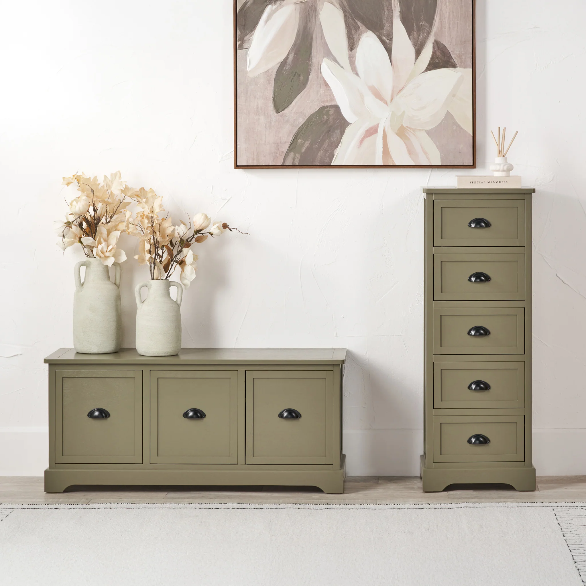 Croft Pine 3 Drawer Storage Bench - Image 15