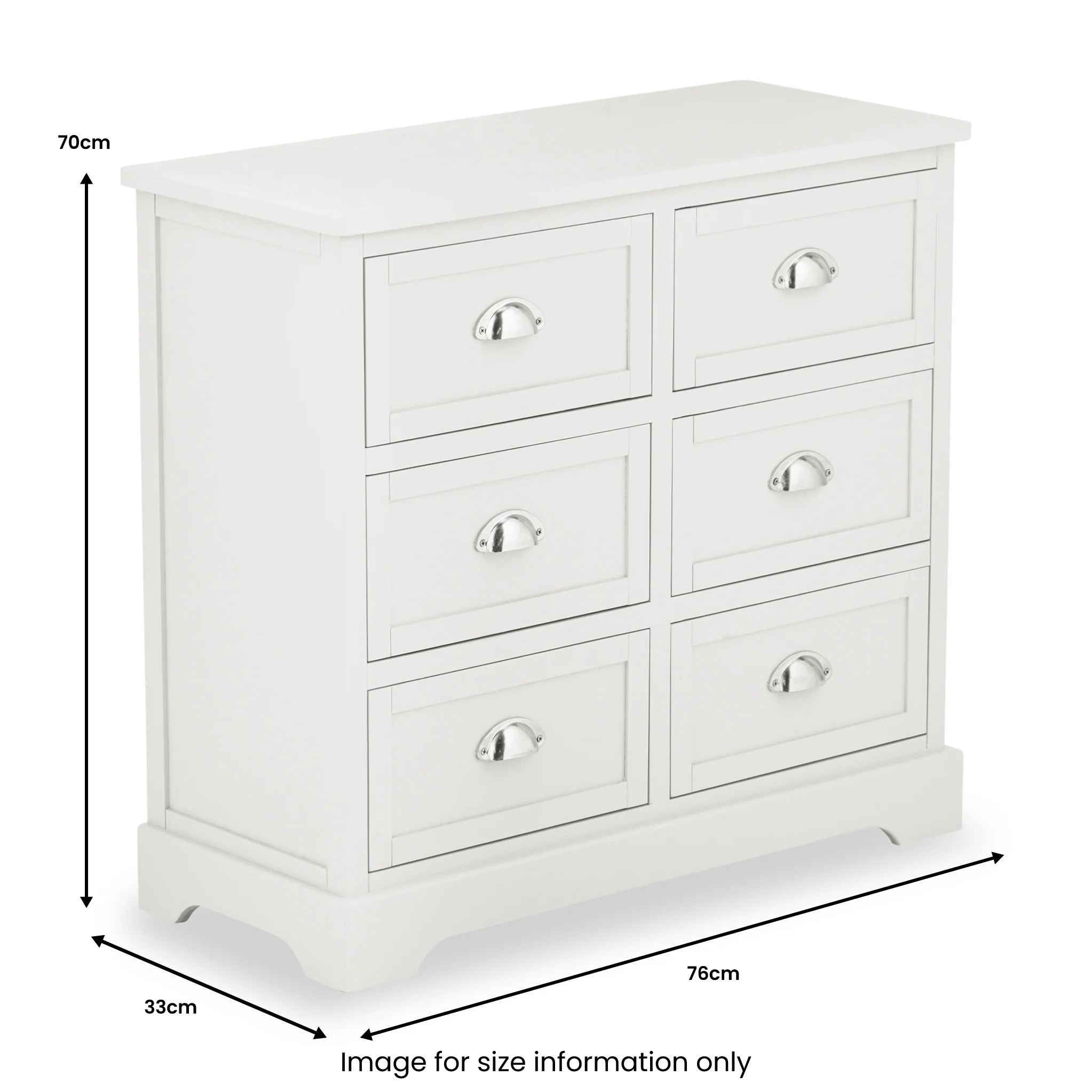Croft Pine 6 Drawer Chest of Drawers - Image 18
