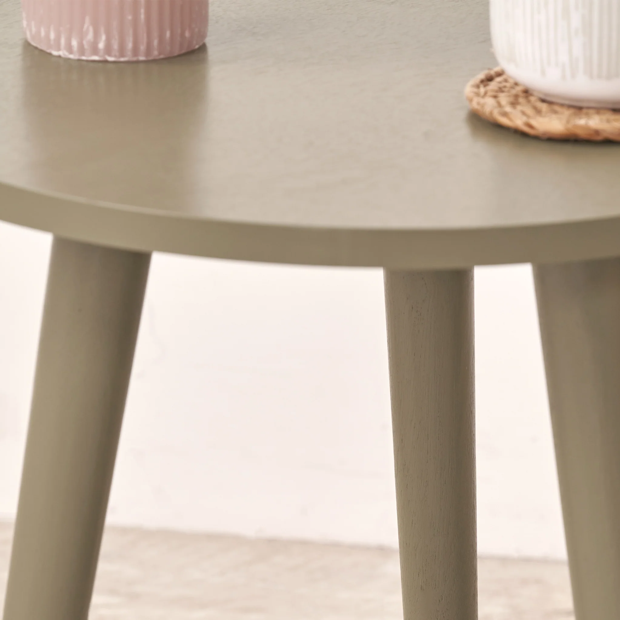 Croft Pine Round Side Table - Image 10