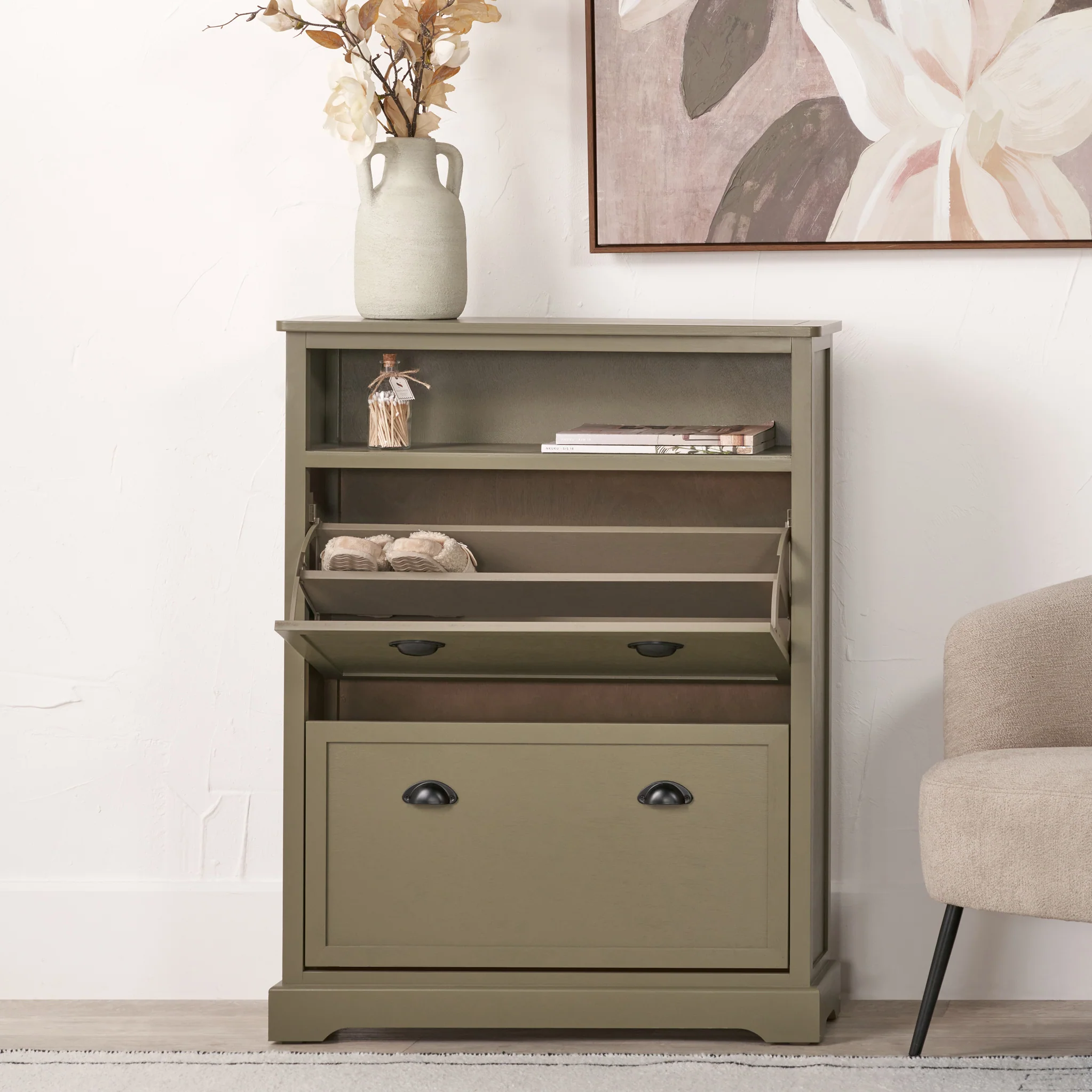Croft Pine Shoe Storage Unit - Image 6