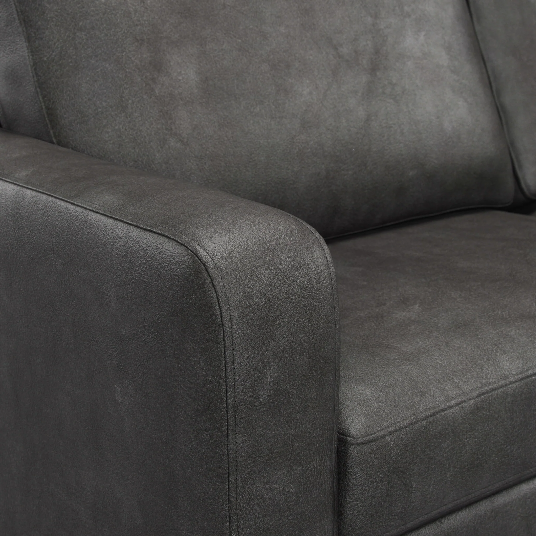 Cullen Faux Leather 2 Seater Sofa - Image 4