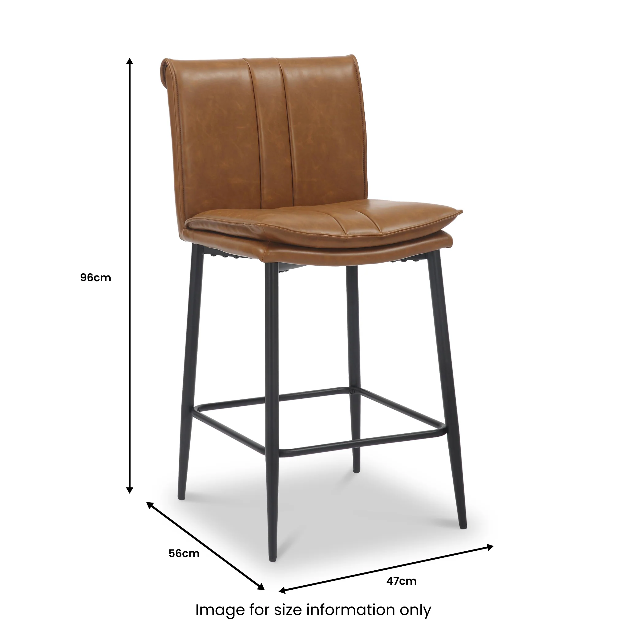Dale Faux Leather Bar Stool - Image 7
