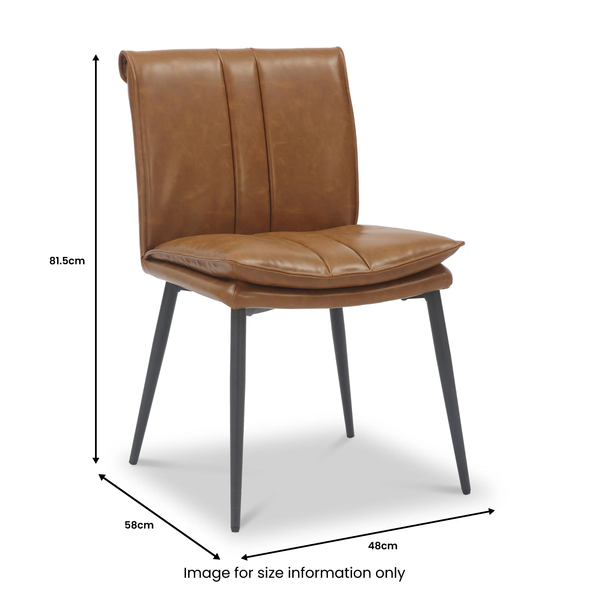 Dale Faux Leather Dining Chair - Image 7