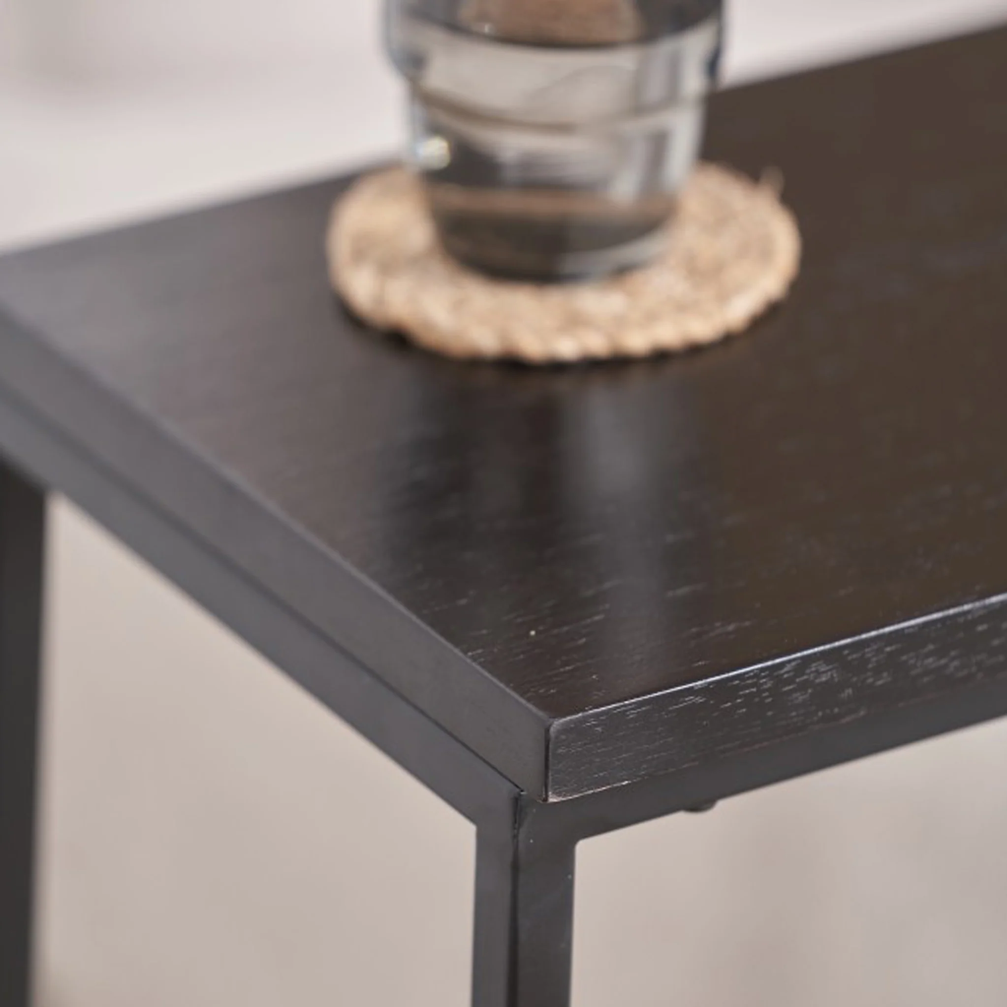 Daley Black Ash Effect Side Table - Image 4