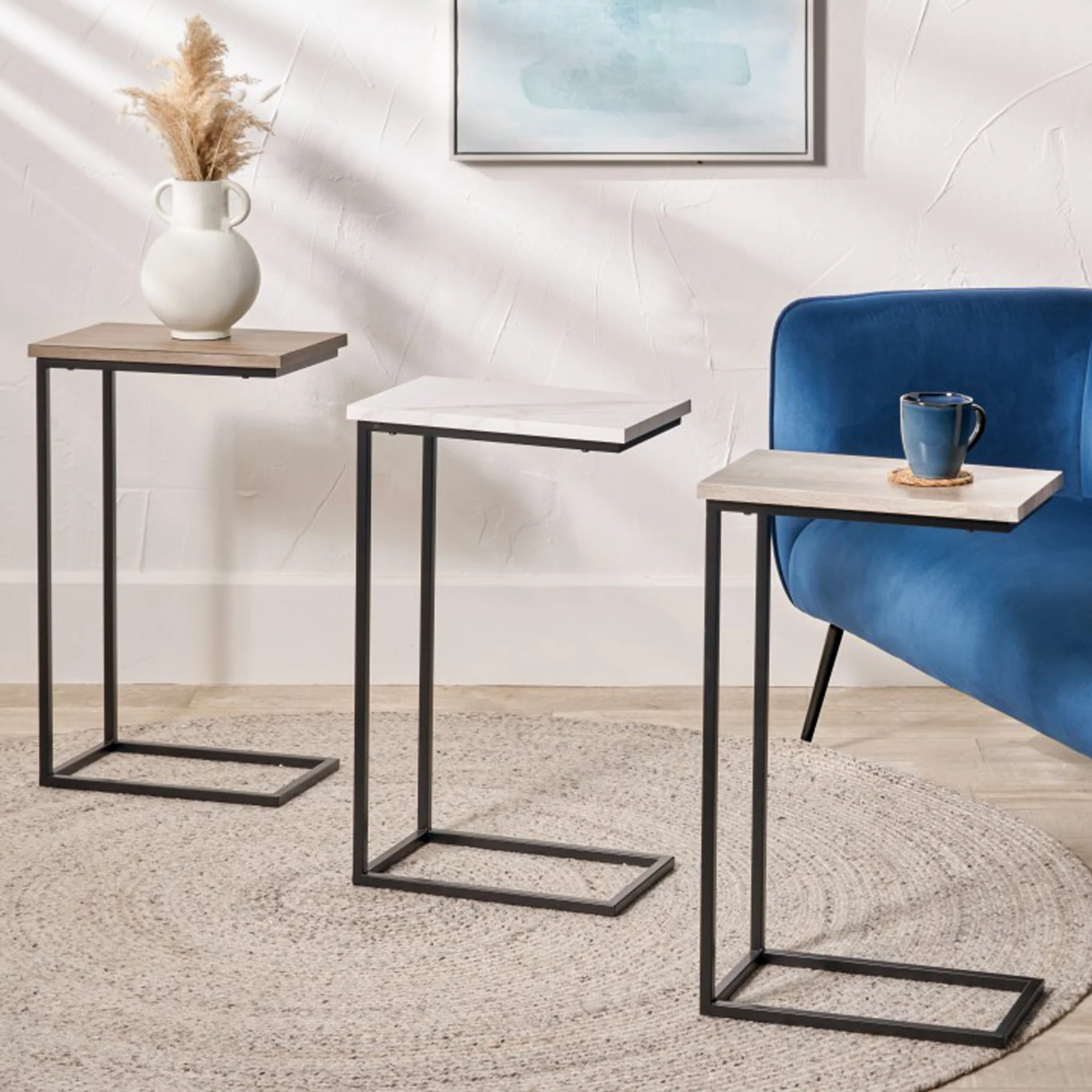 Daley Grey Oak Effect Side Table - Image 7