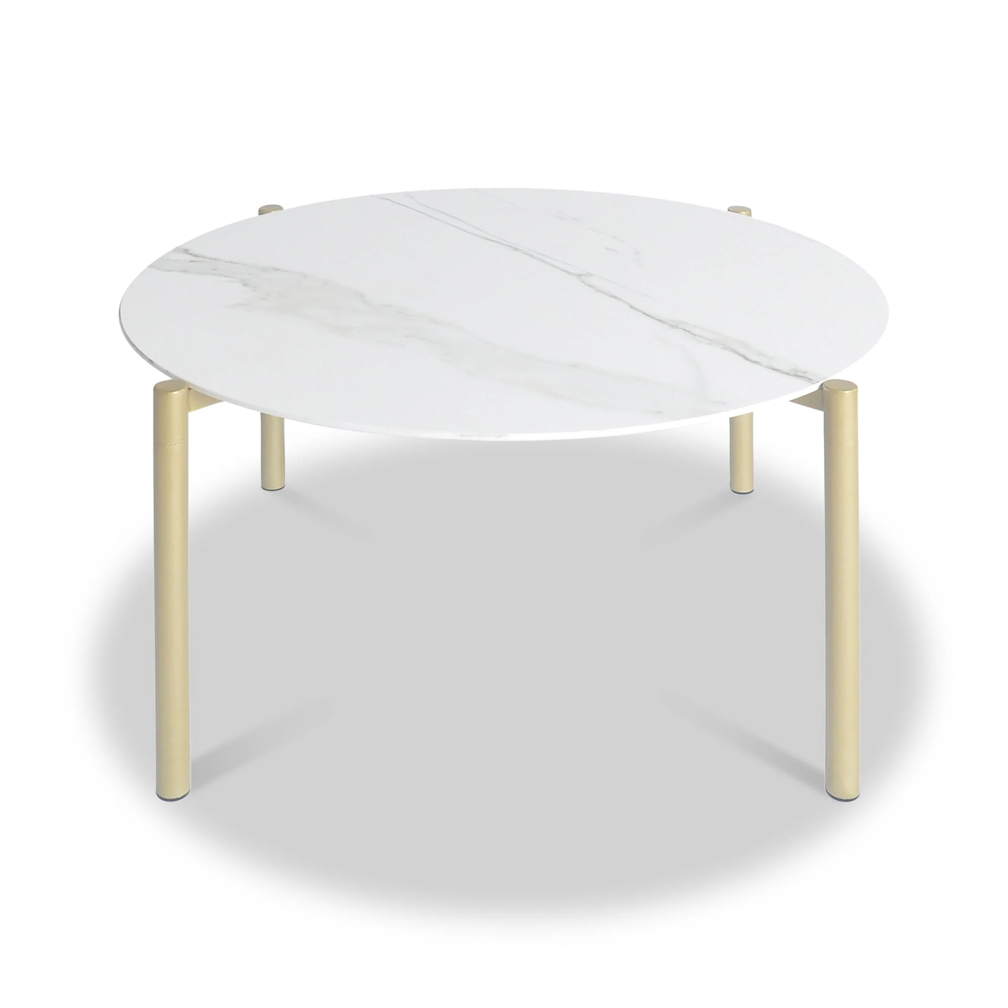 Dalston White & Gold Coffee Table - Image 2