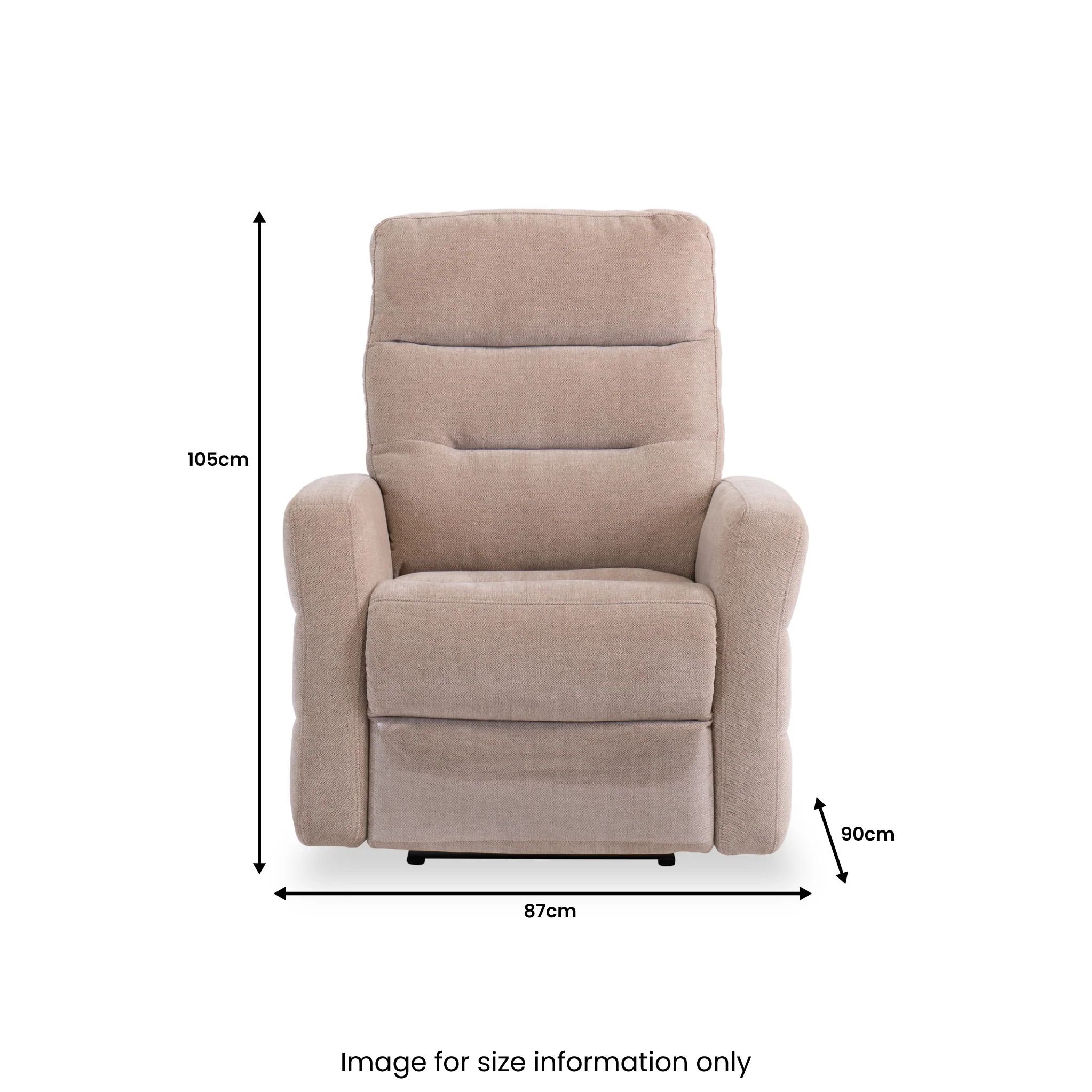Dalton Fabric Power Reclining Armchair - Image 14