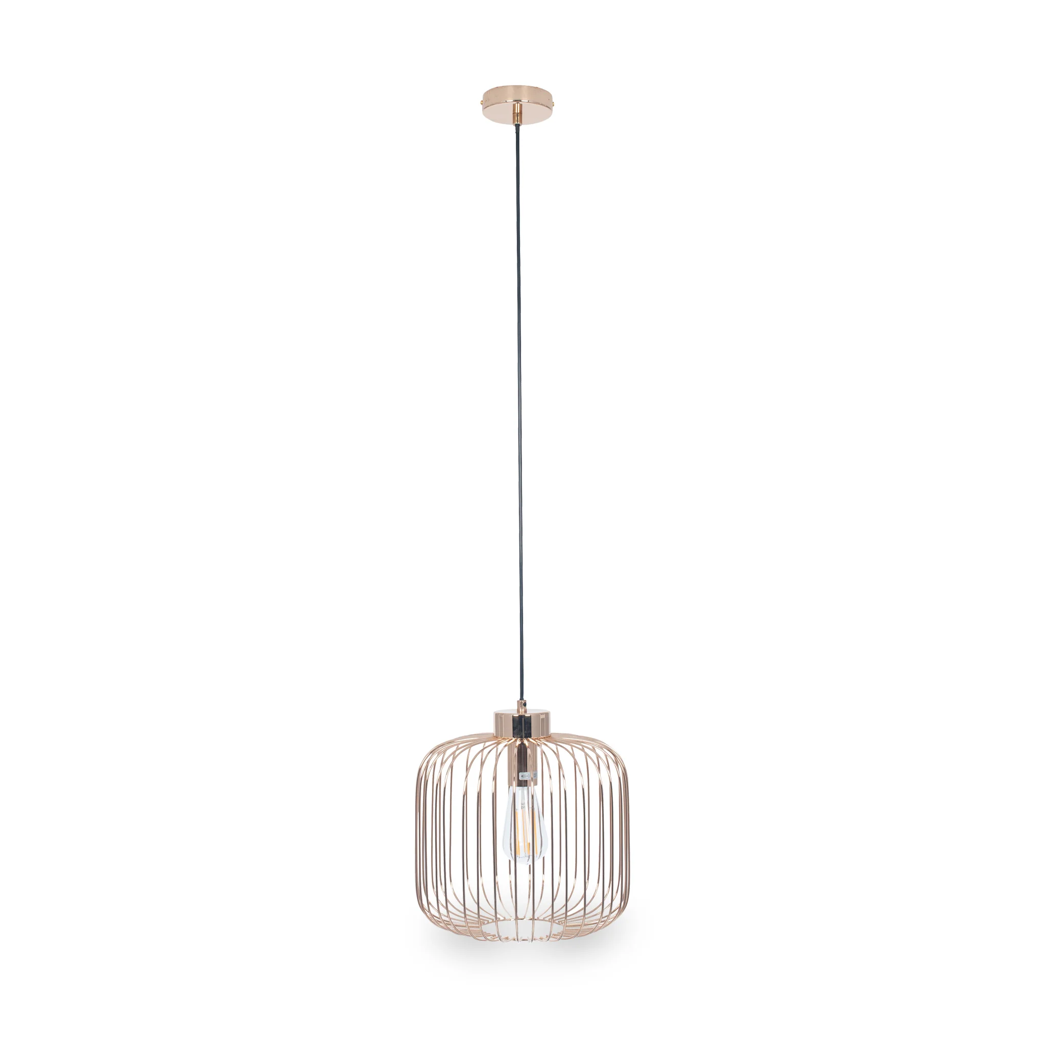 Dania French Gold Metal Wire Pendant