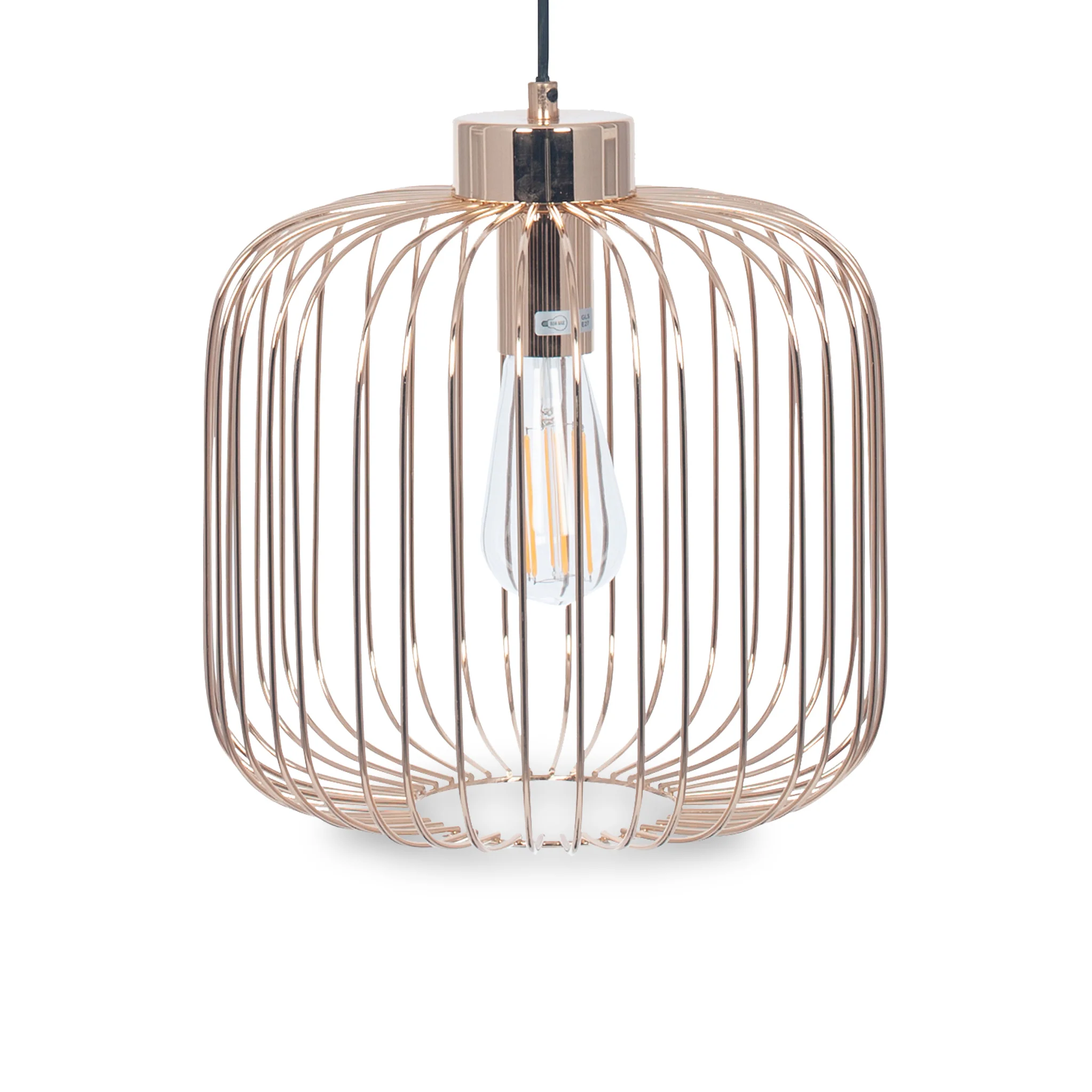 Dania French Gold Metal Wire Pendant - Image 3