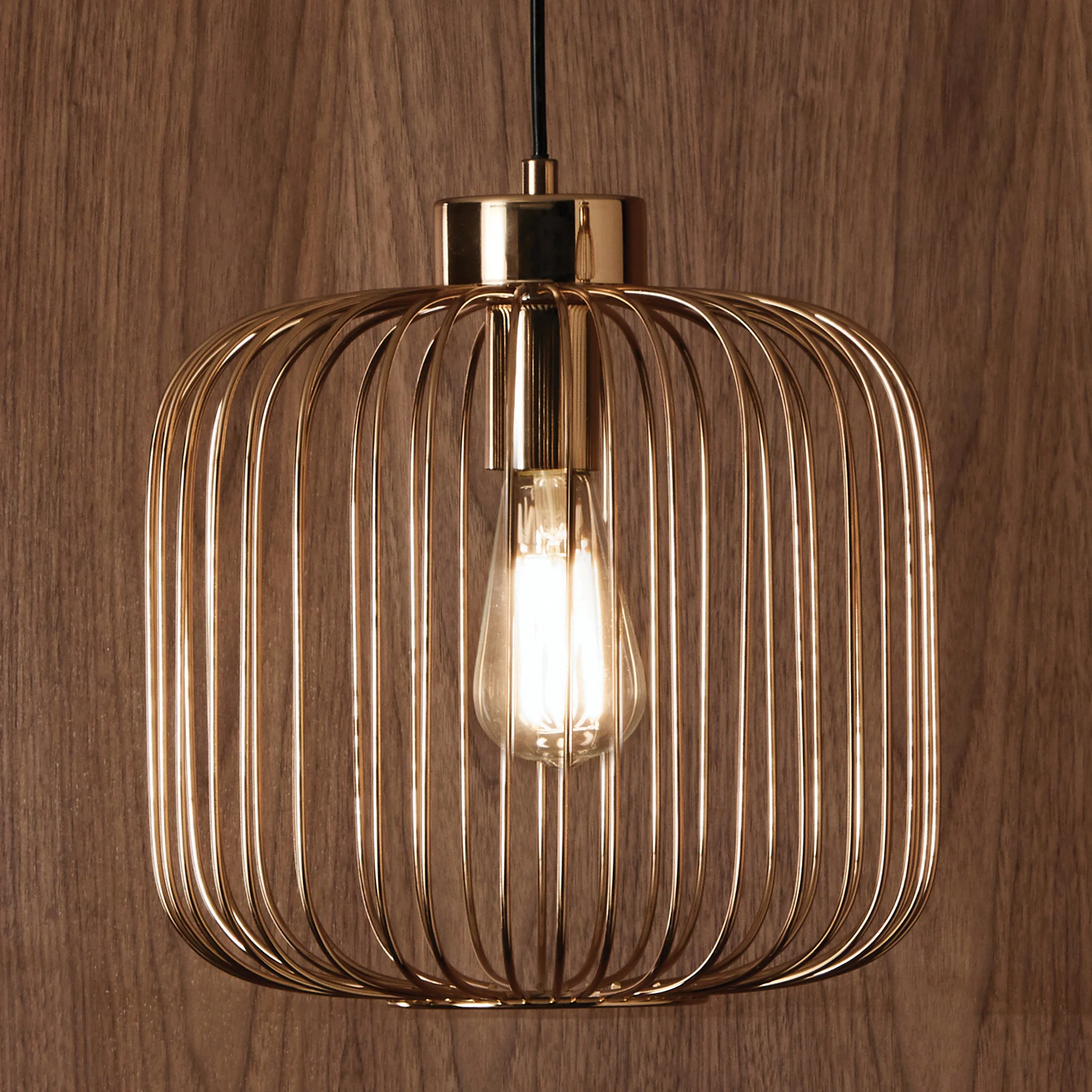 Dania French Gold Metal Wire Pendant - Image 5