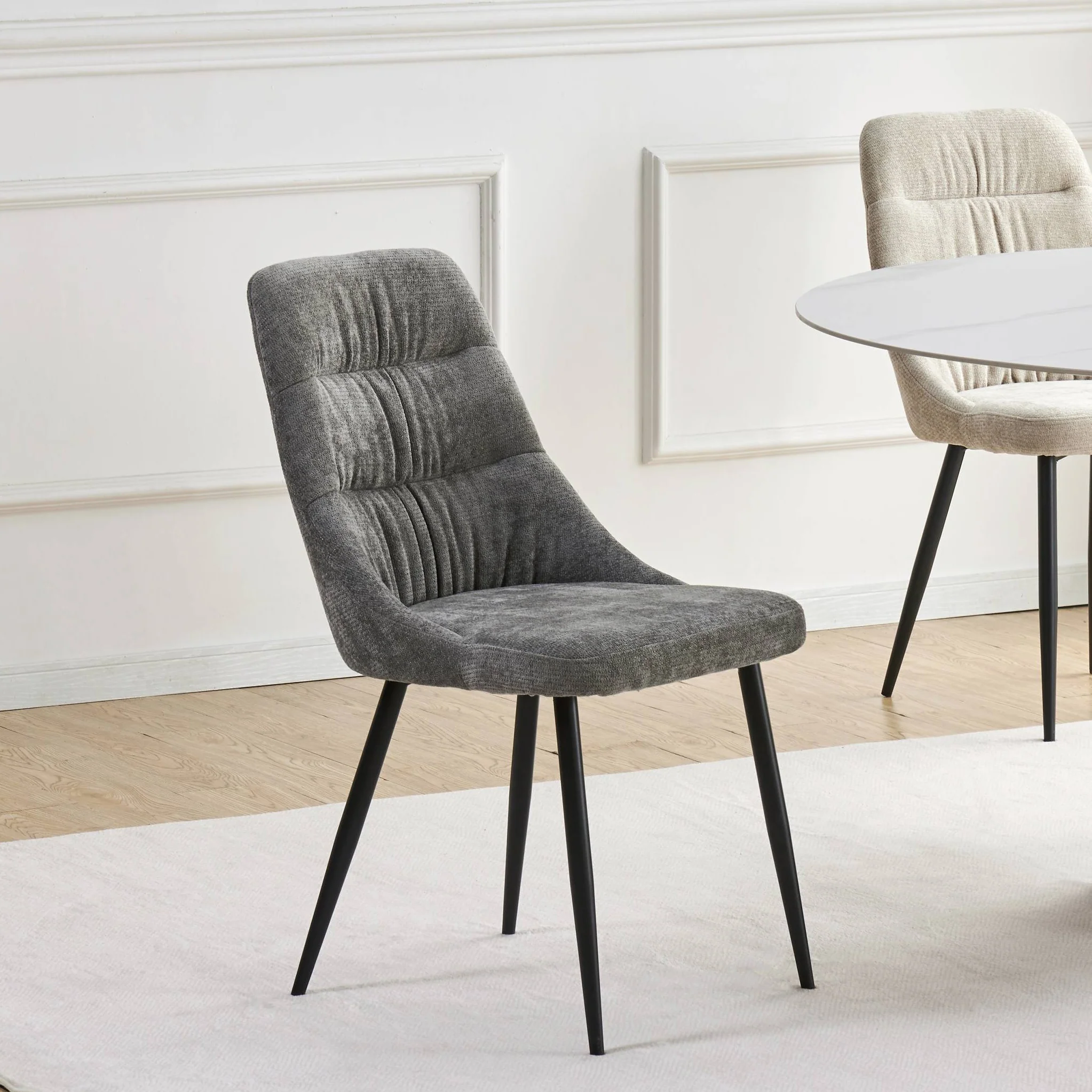 Darnley Chenille Dining Chair - Image 7