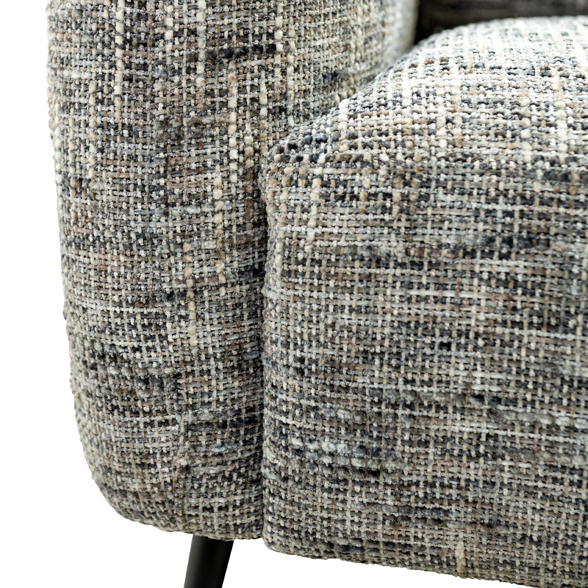 Delphine Multitonal Fabric 2 Seater Sofa - Image 5