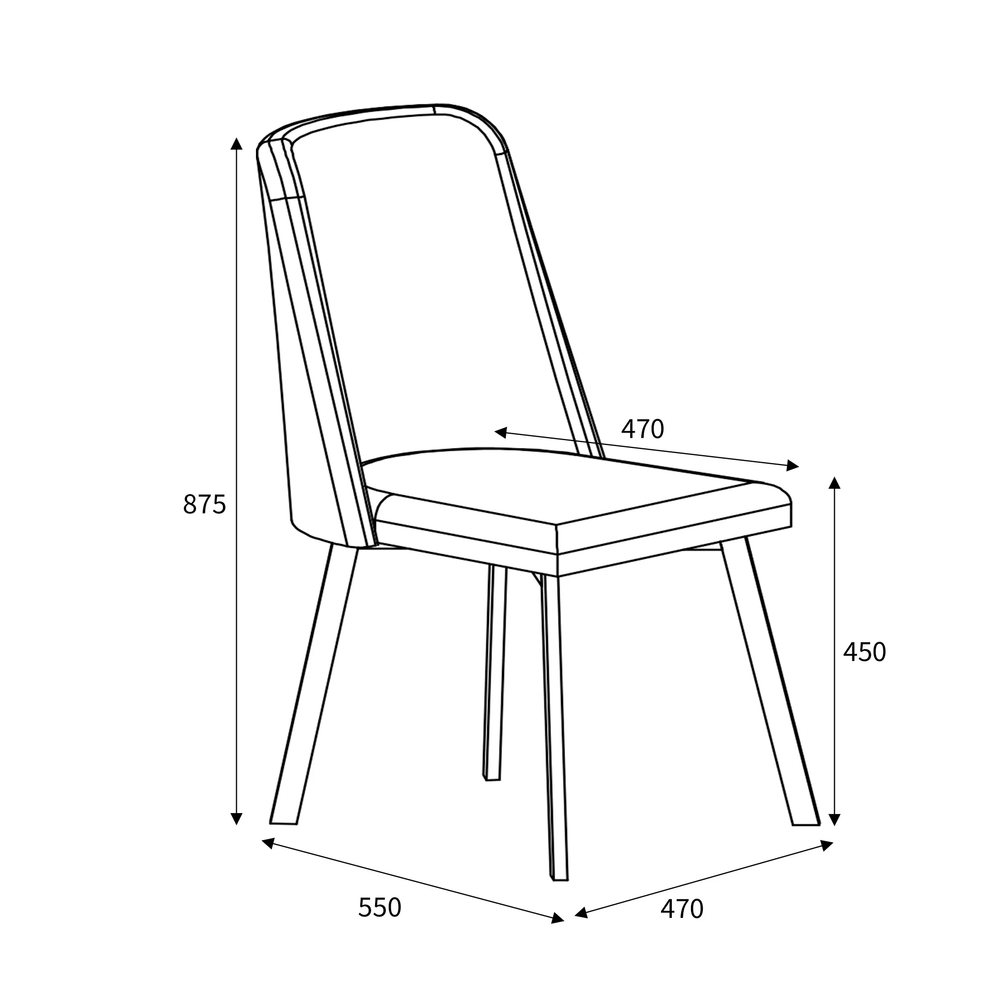 Delwyn Grey Faux Linen Dining Chair - Image 10