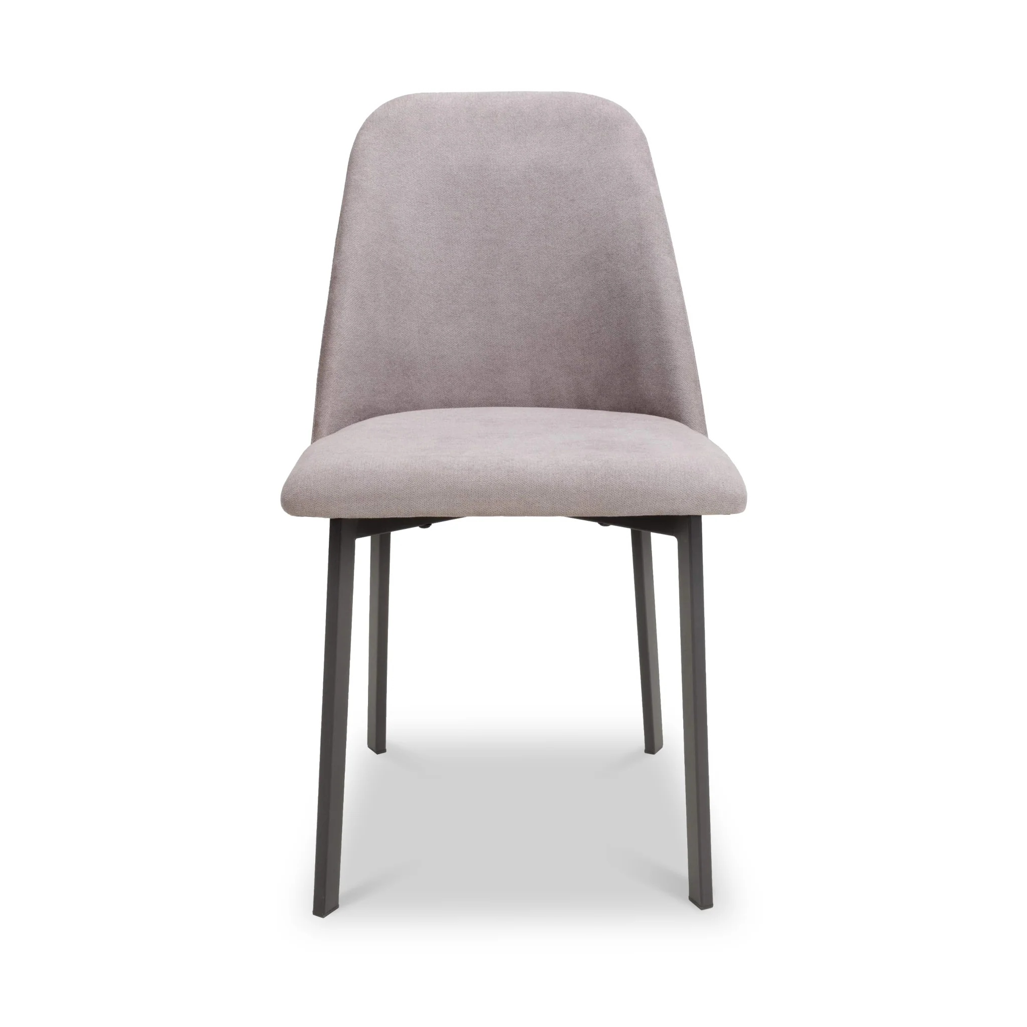 Delwyn Grey Faux Linen Dining Chair - Image 3