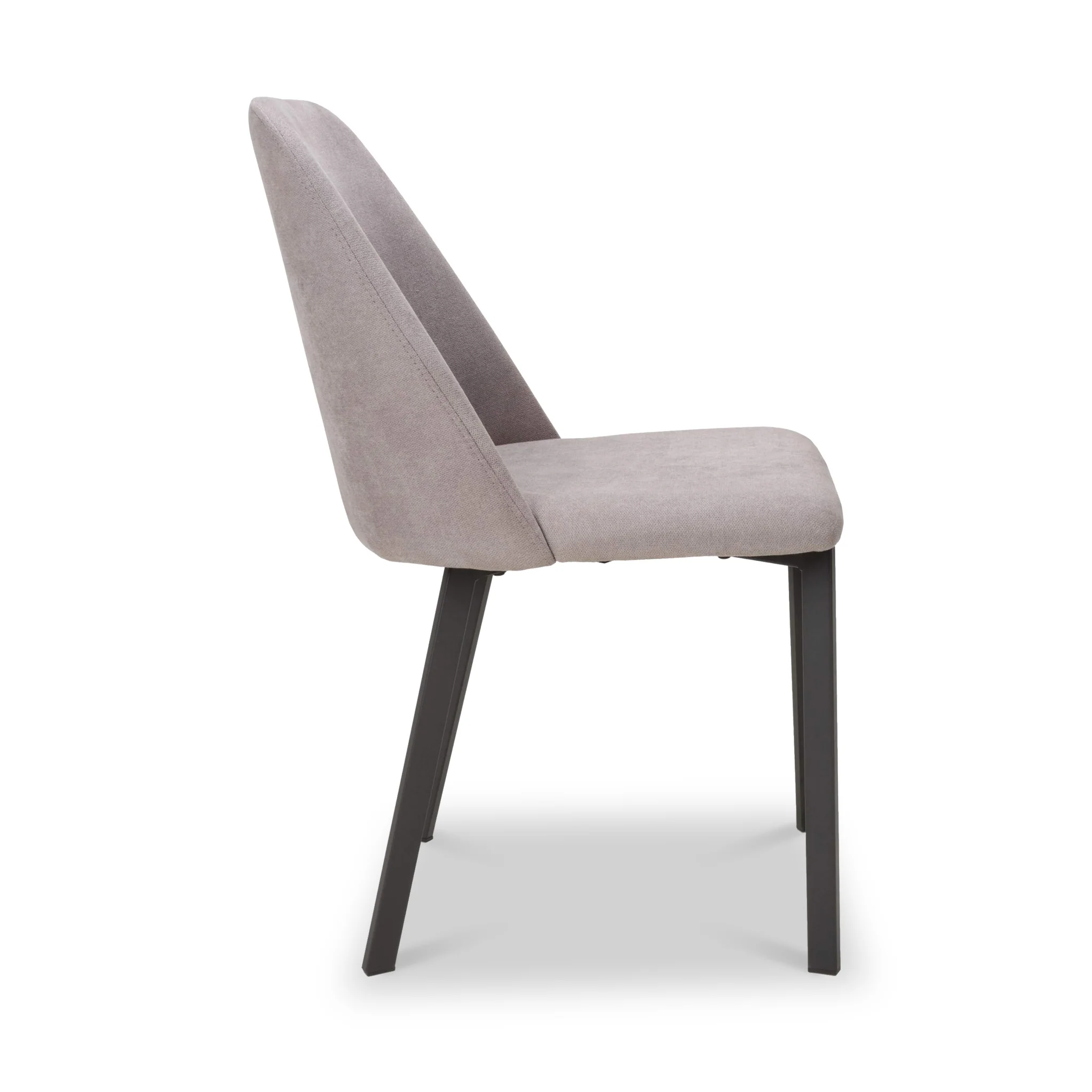 Delwyn Grey Faux Linen Dining Chair - Image 6