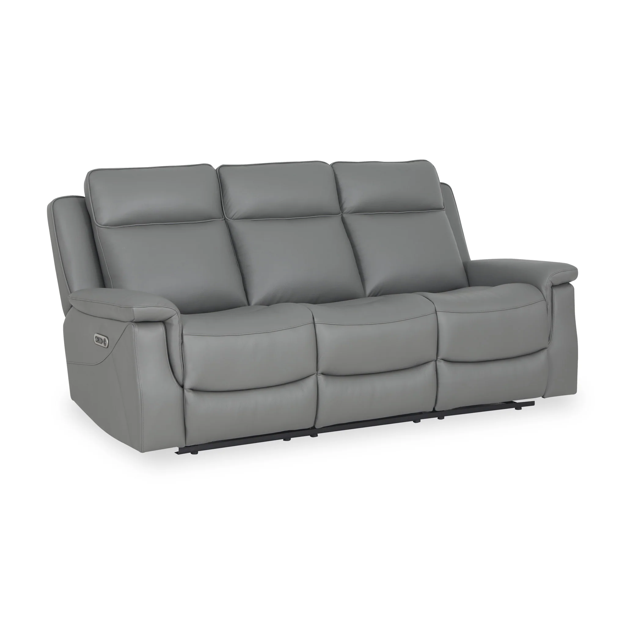 Denbor Power Leather Recliner 3 Seater Sofa - Image 3