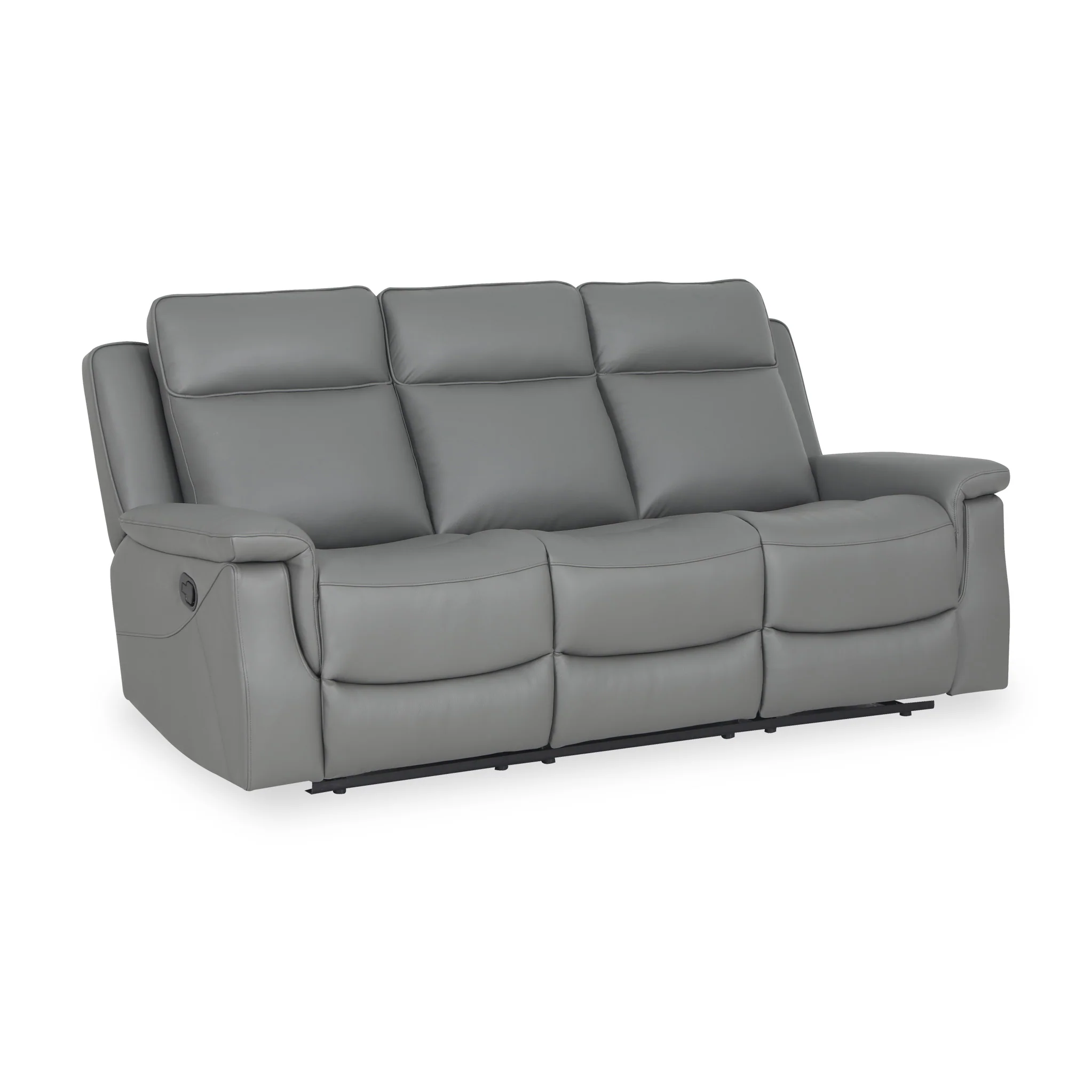 Denbor Leather Recliner 3 Seater Sofa - Image 3
