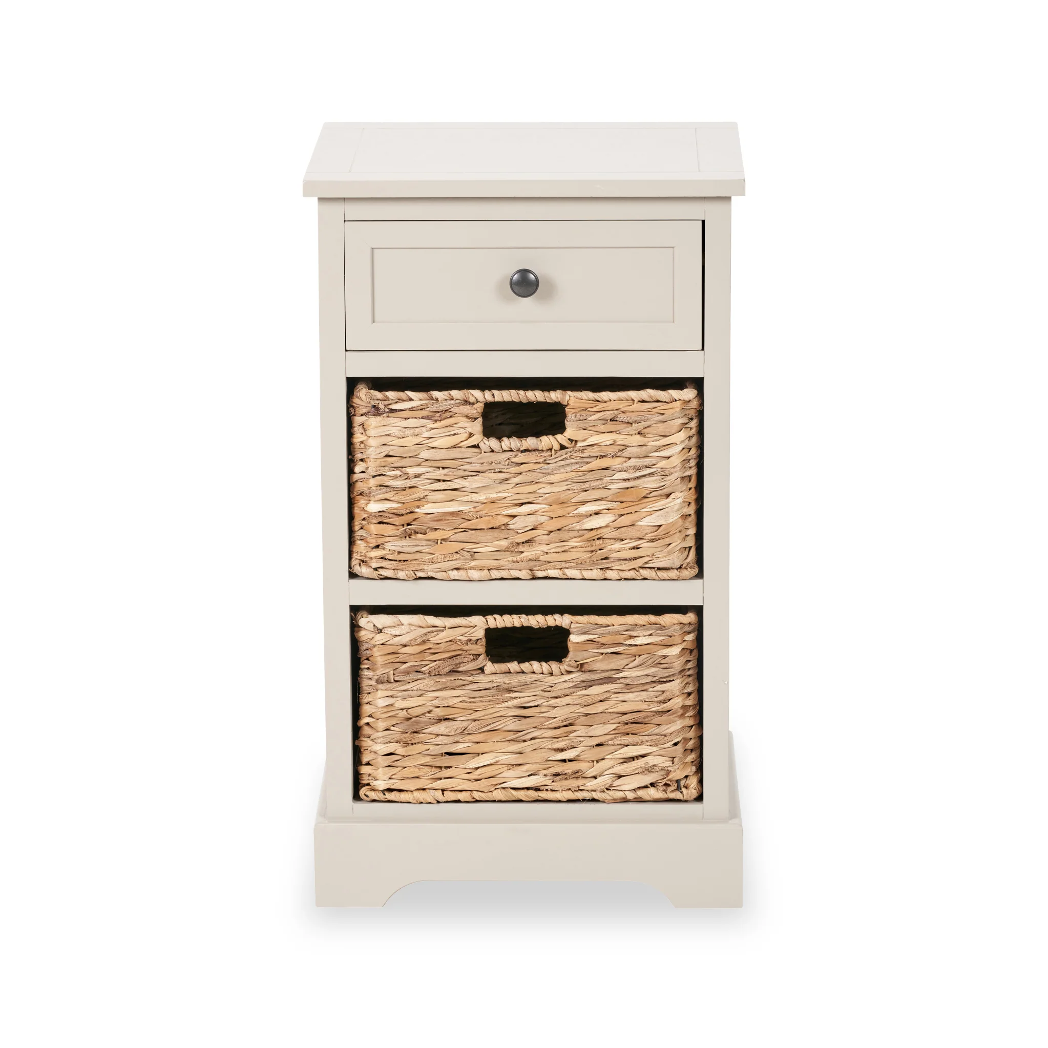 Devonshire Pine Bedside Table with Baskets - Image 3