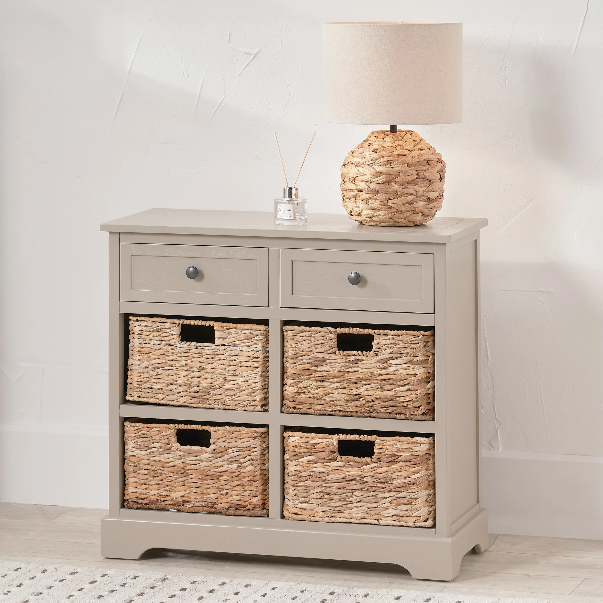Devonshire Pine Small Sideboard with Baskets - Image 2