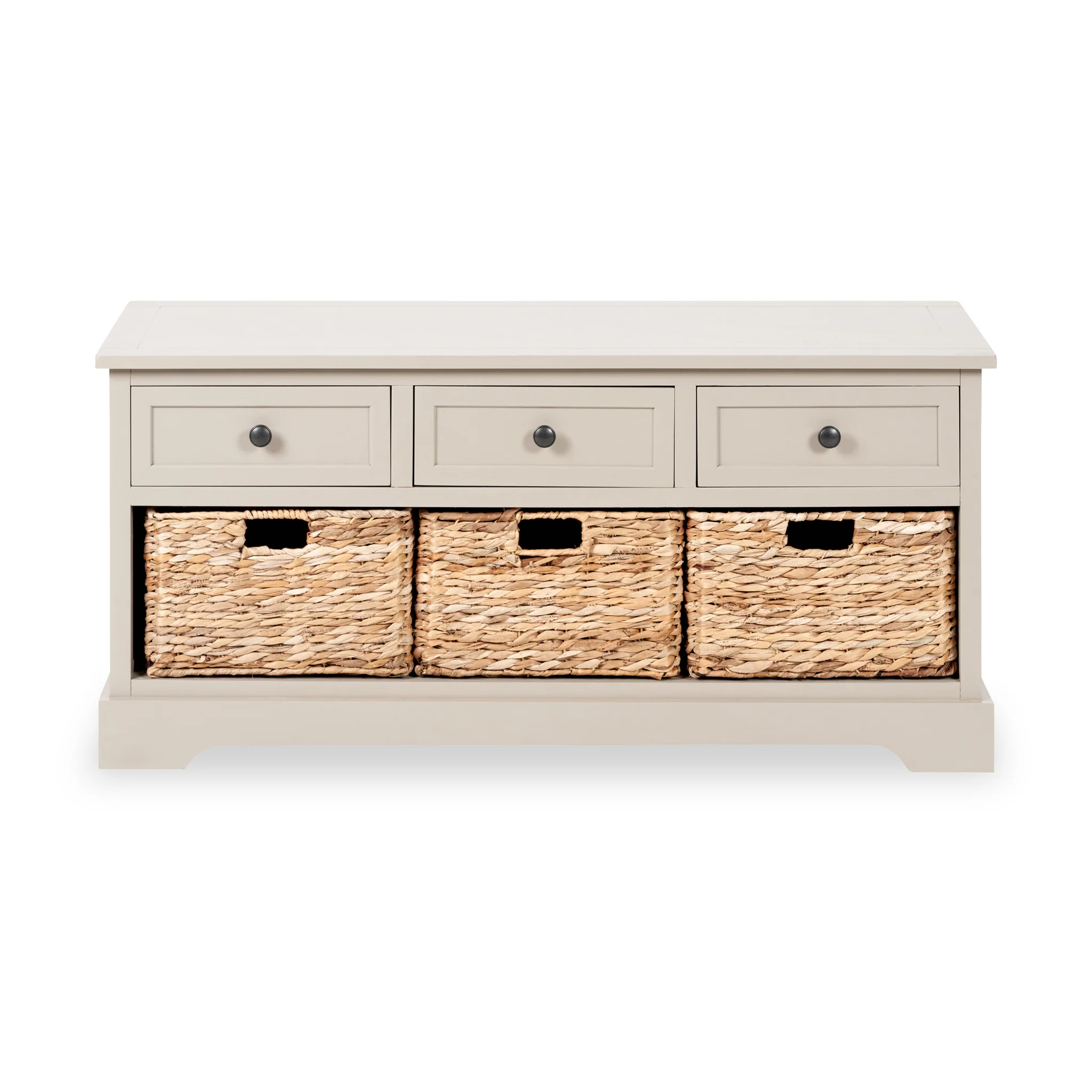 Devonshire Pine Storage Bench with Baskets - Image 3