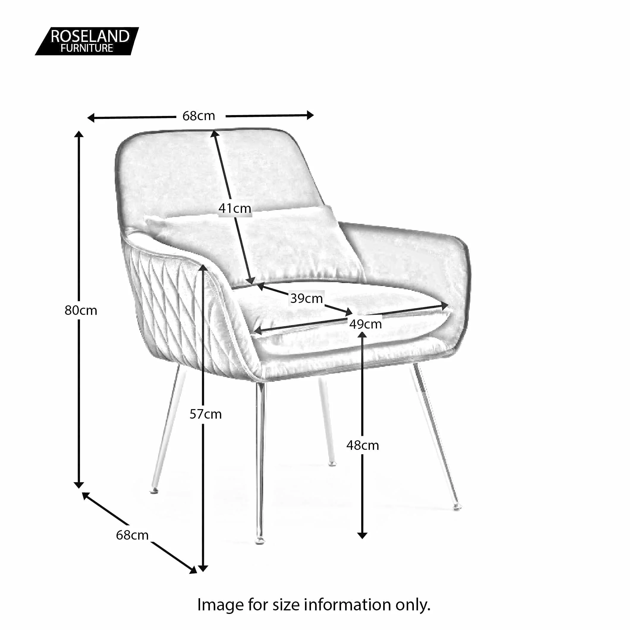 Diamond Velvet Accent Chair - Image 11