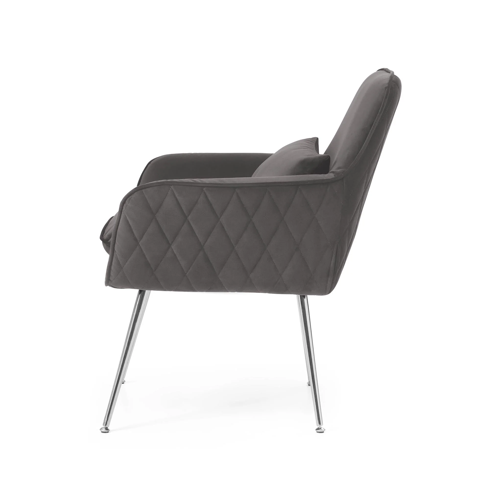 Diamond Velvet Accent Chair - Image 4