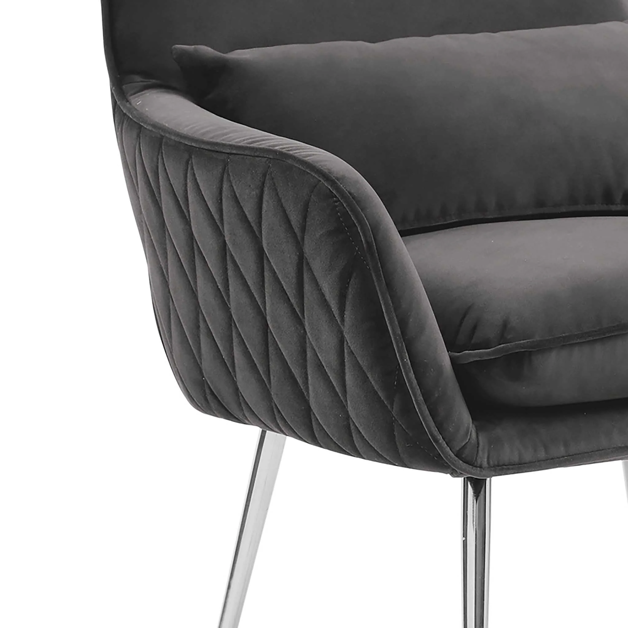 Diamond Velvet Accent Chair - Image 6