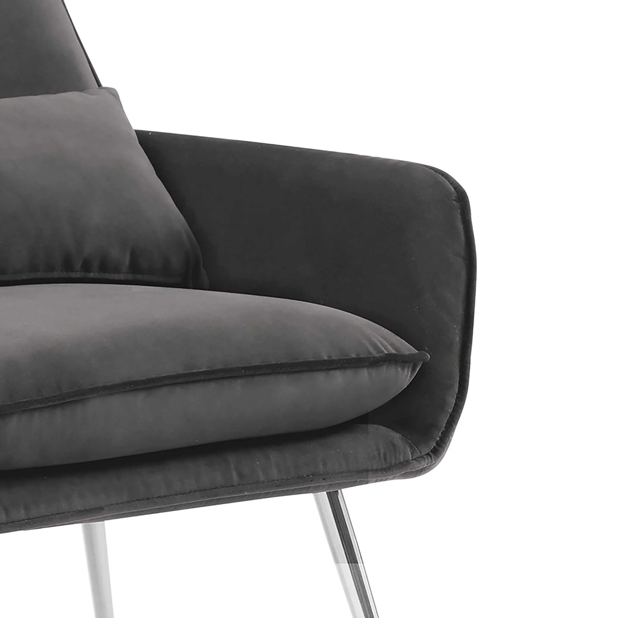 Diamond Velvet Accent Chair - Image 7