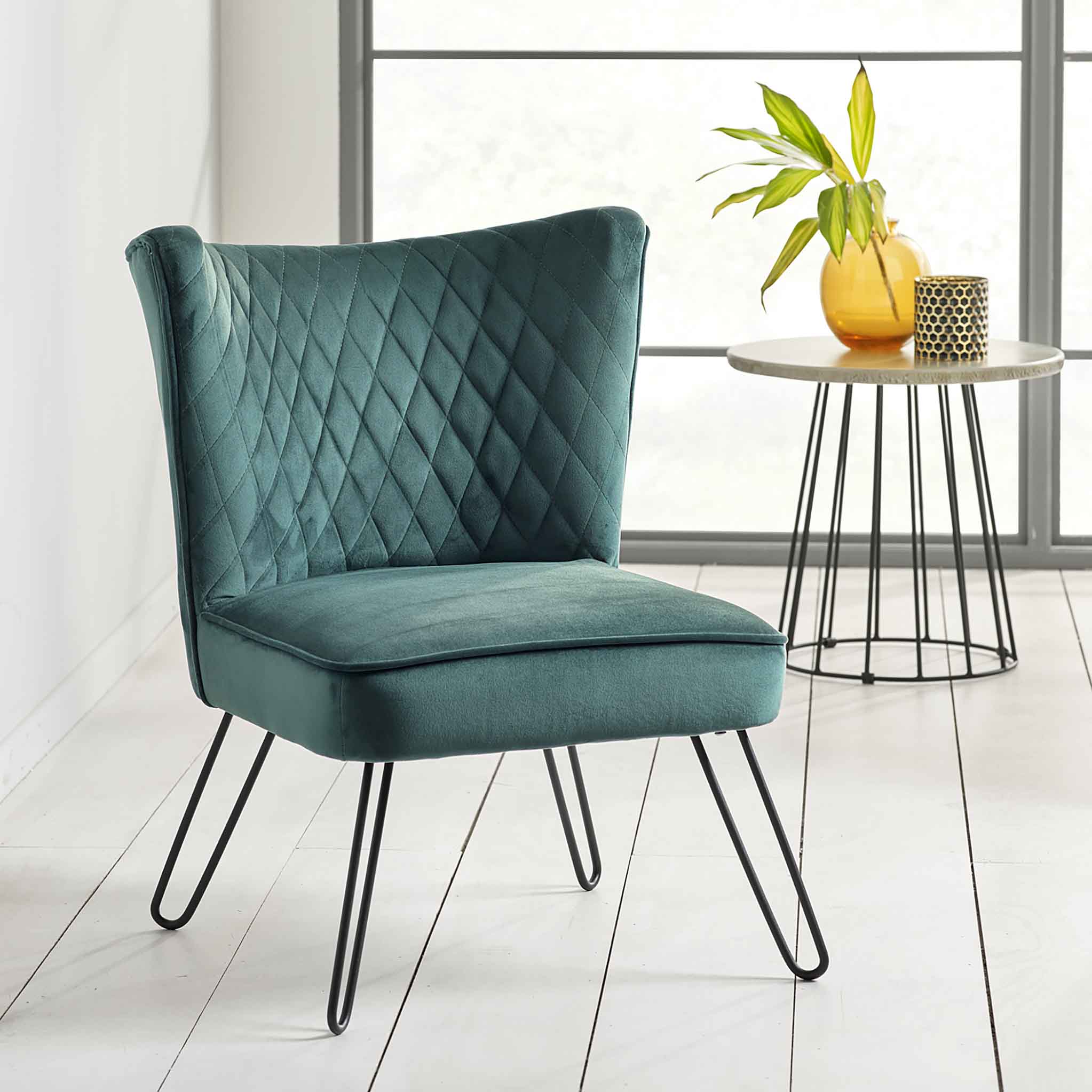 Dixie Velvet Accent Chair - Image 16