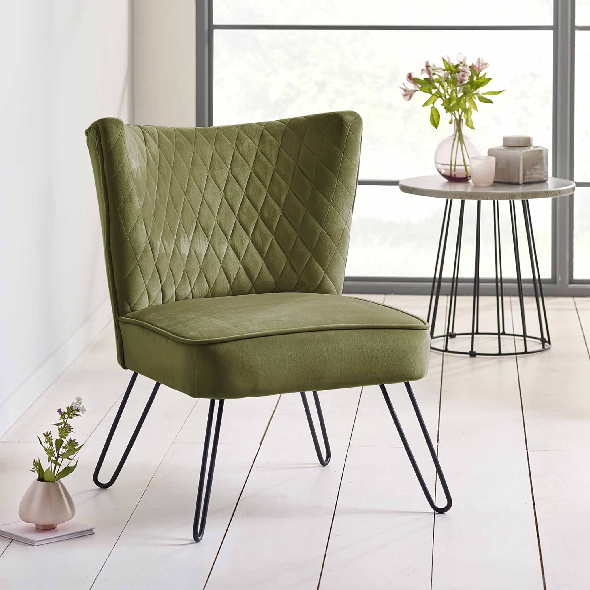 Dixie Velvet Accent Chair - Image 35