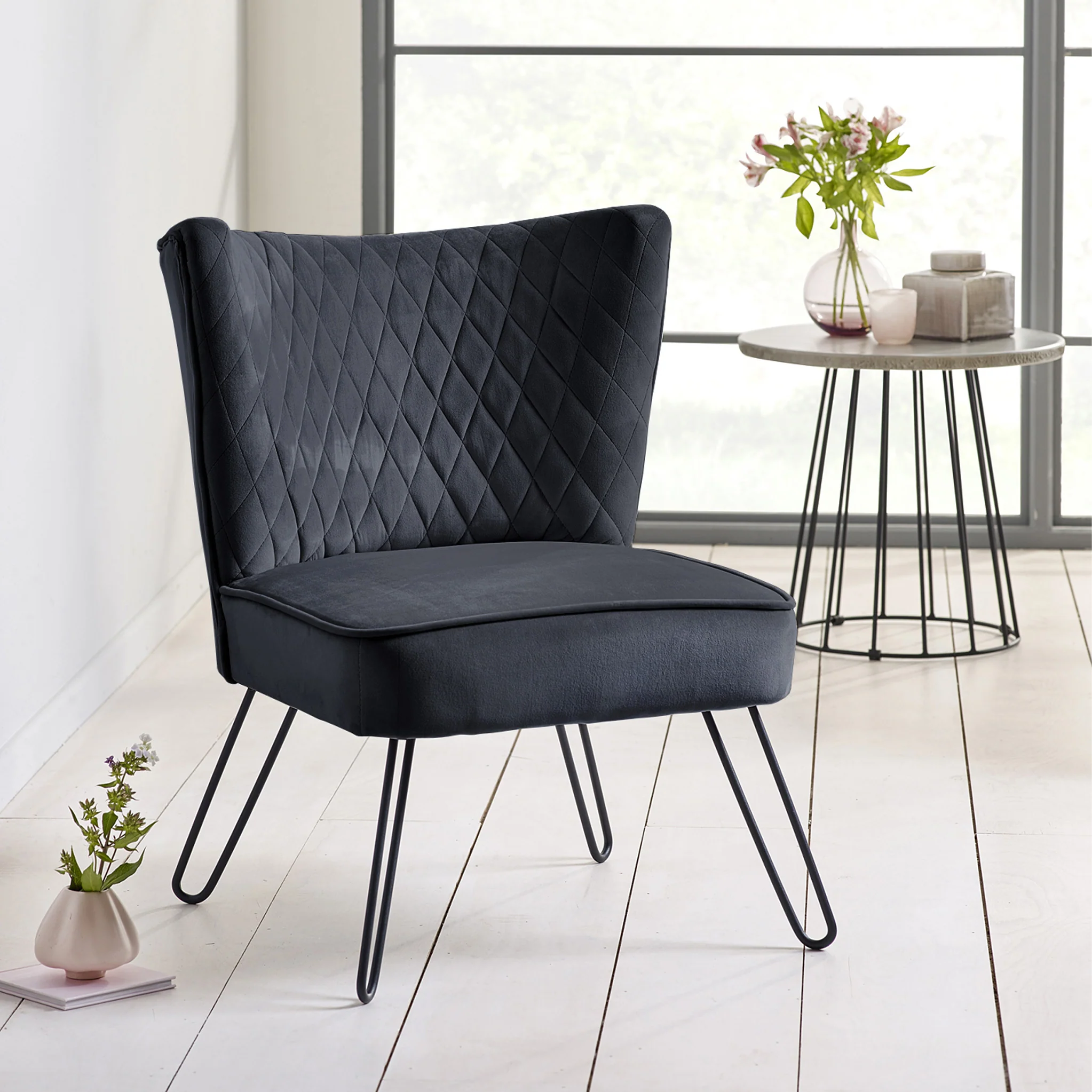 Dixie Velvet Accent Chair - Image 45