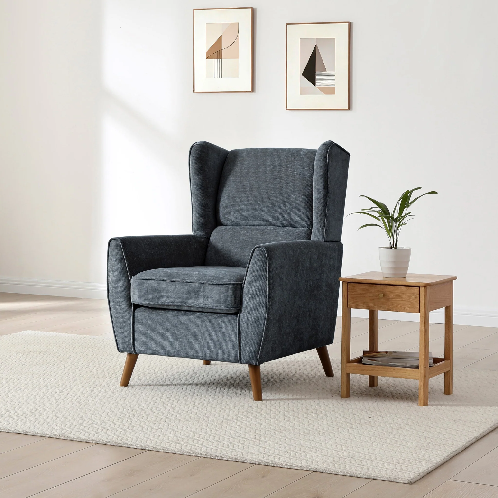 Dora Wingback Accent Chair - Image 2