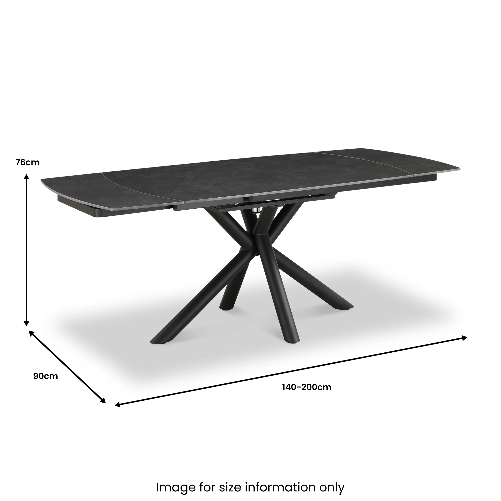 Draven 140-200cm Extending Ceramic Dining Table - Image 15