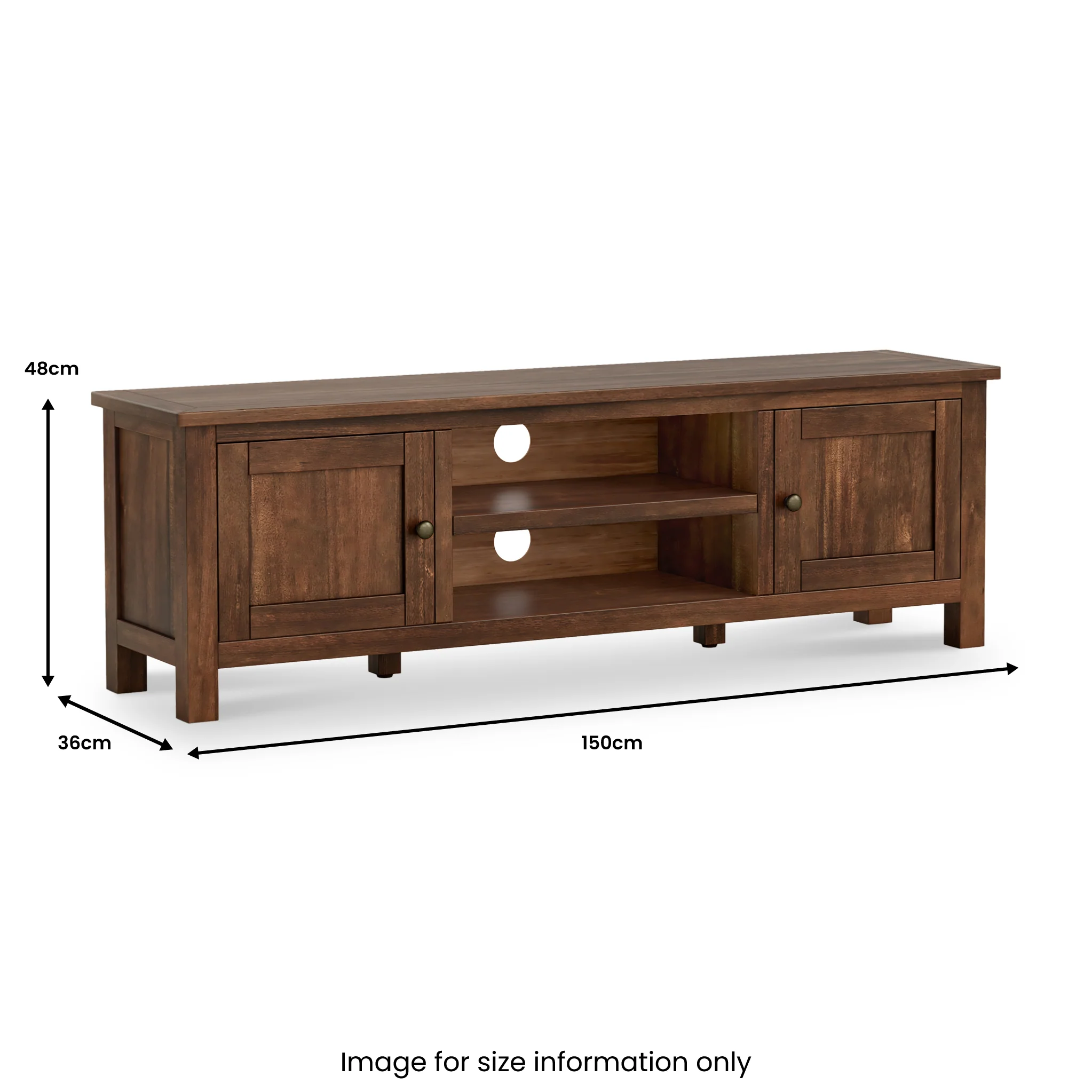 Duchy Acacia 150cm Wide TV Unit - Image 8